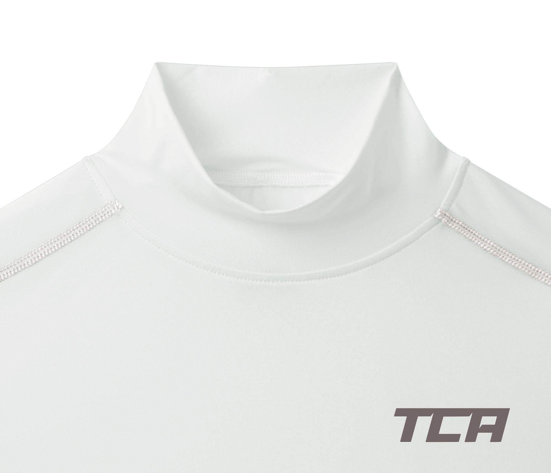 Men's HyperFusion Breathable Base Layer Compression Top - Mock - White 4/5