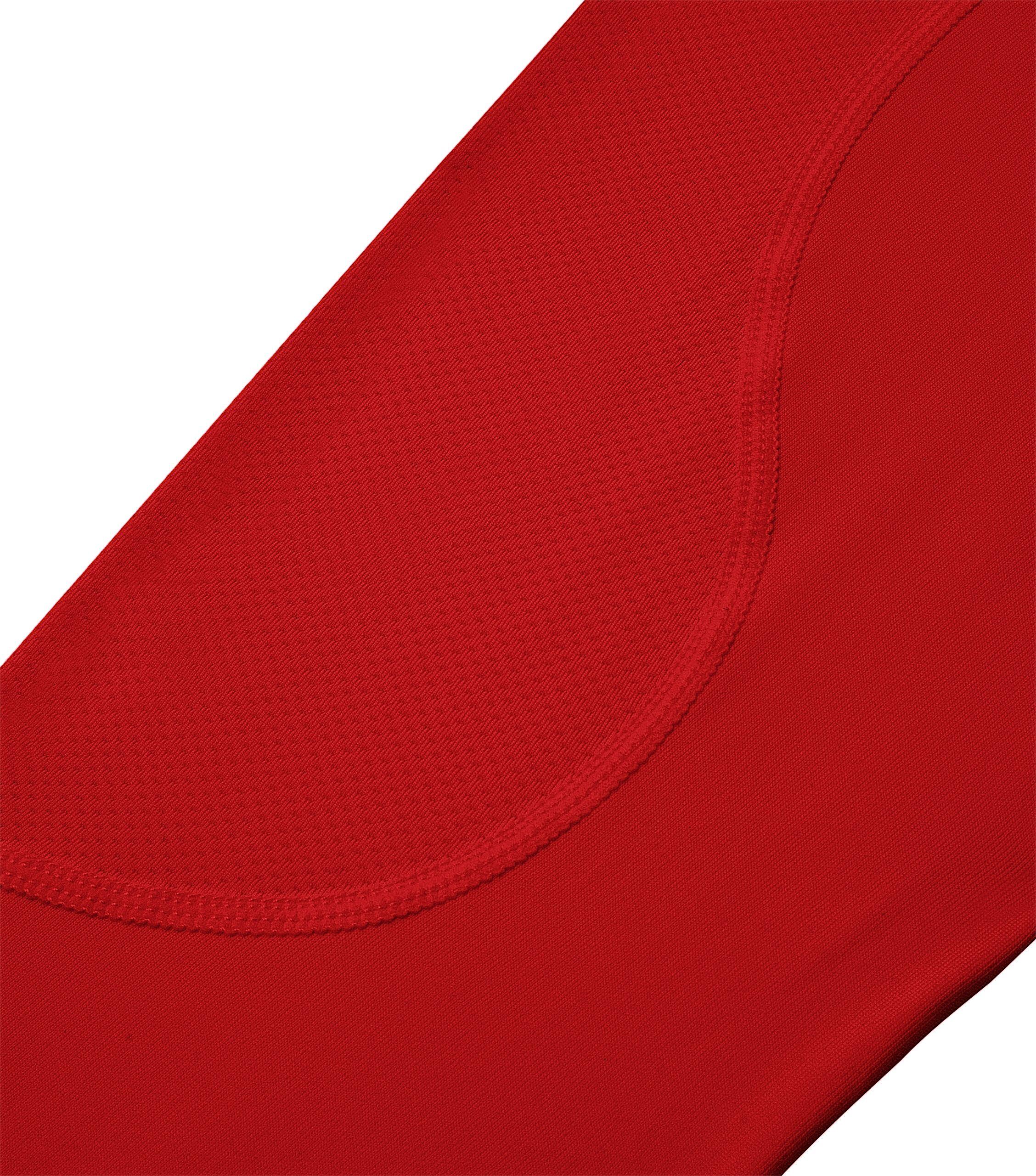 Boys' HyperFusion Breathable Base Layer Compression Top - High Risk Red 5/6