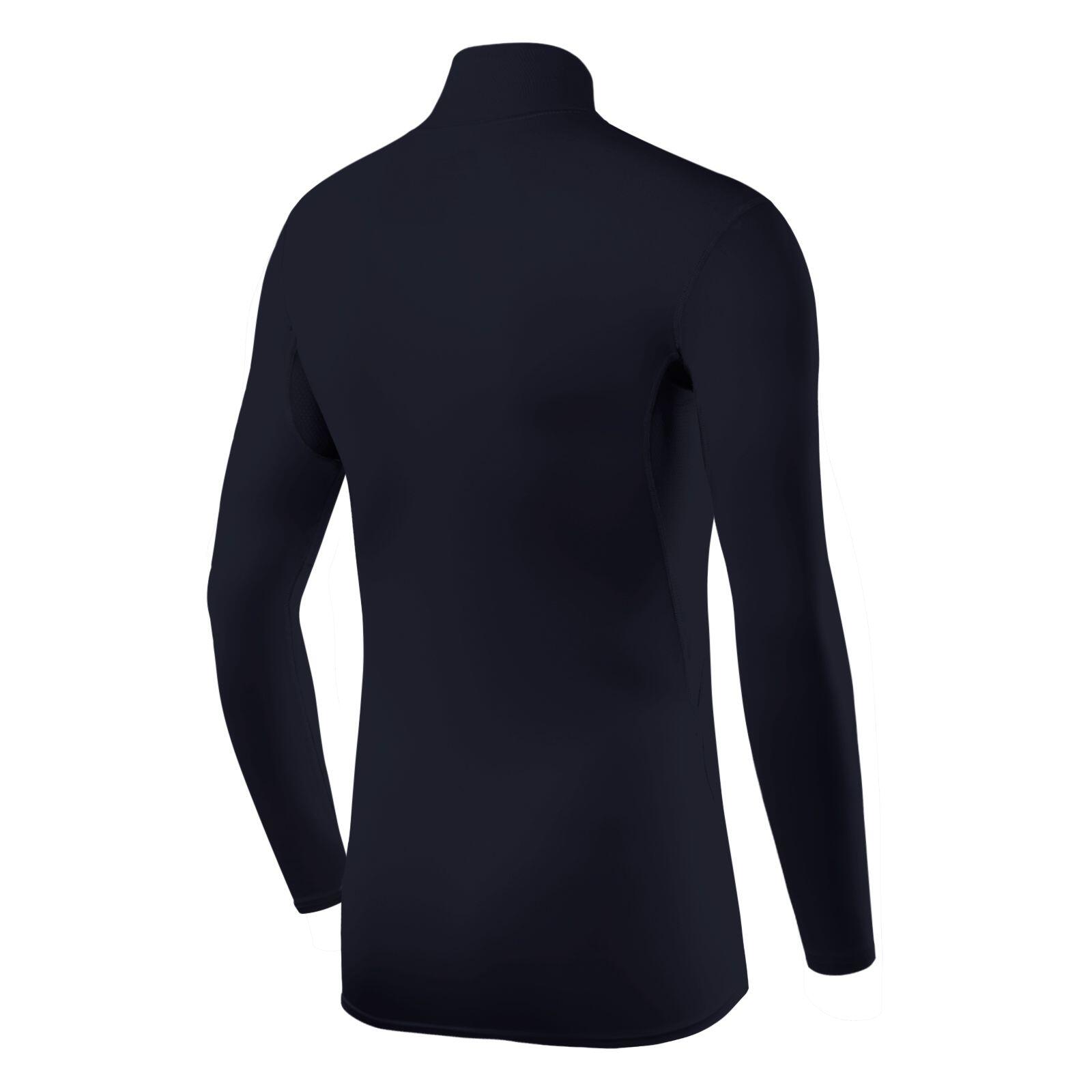 Boys' HyperFusion Breathable Base Layer Compression Top -Mock - Navy Blazer 3/5