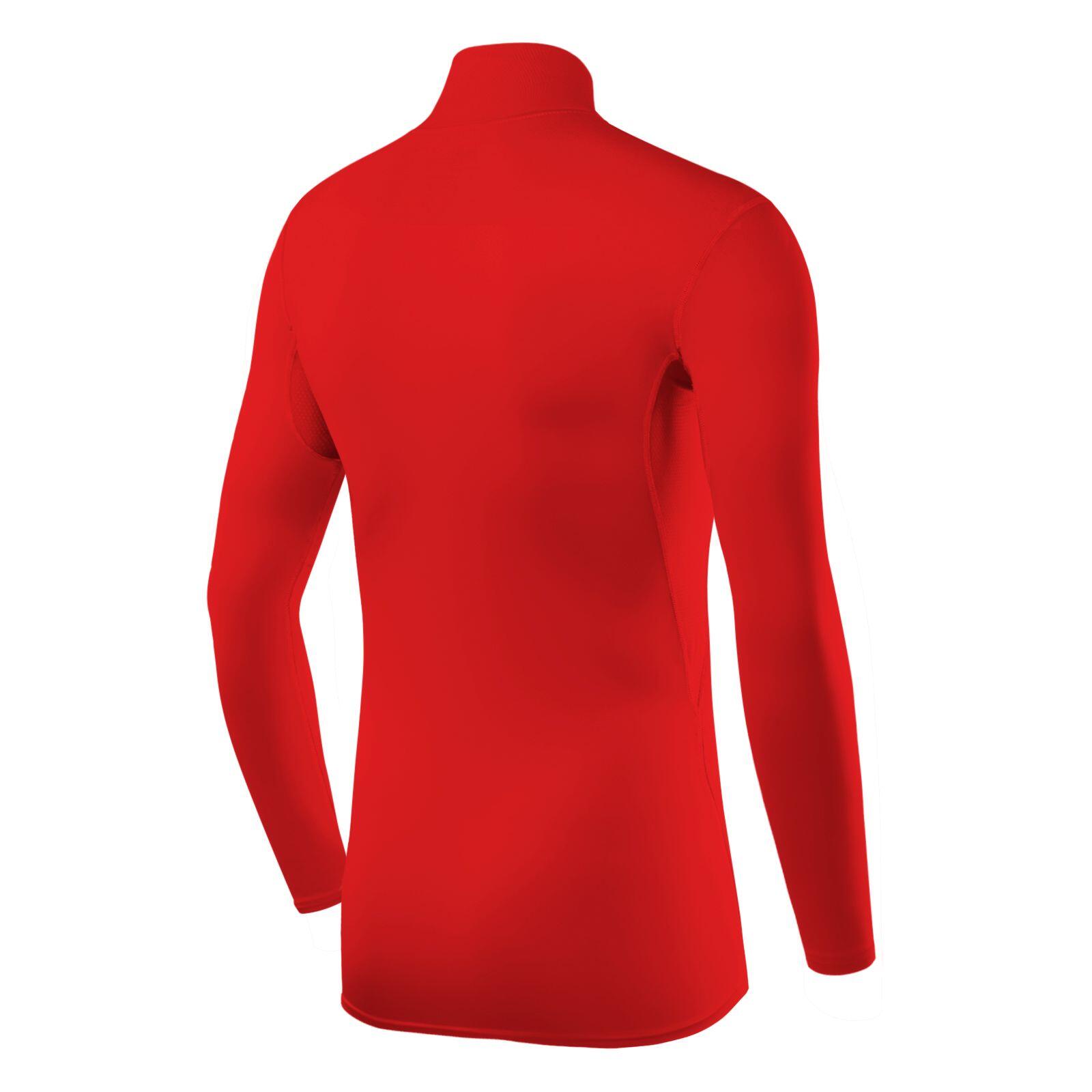 Boys' HyperFusion Breathable Base Layer Compression Top -Mock - High Risk Red 3/5