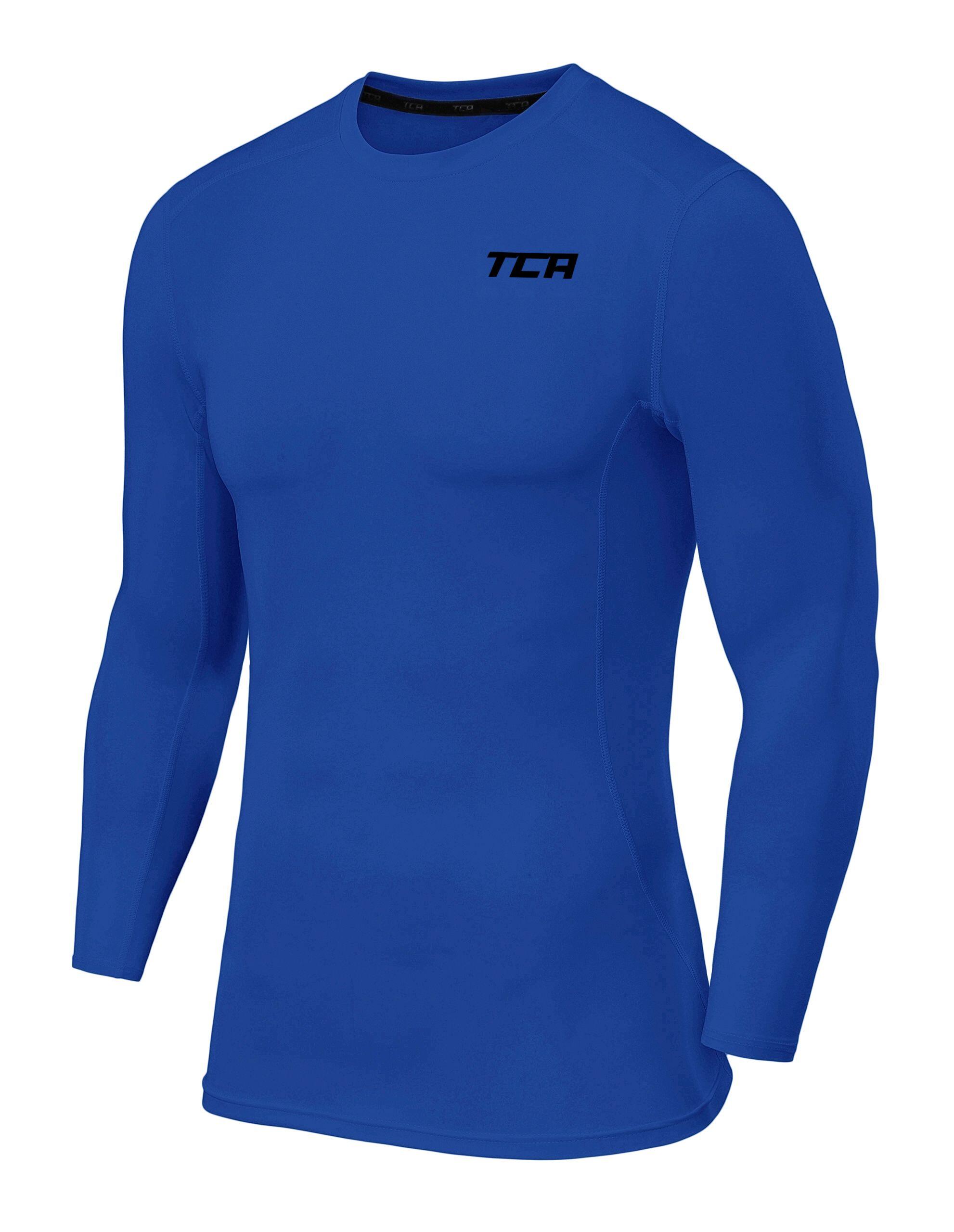 Boys' Performance Base Layer Compression Top - Dazzling Blue 2/5