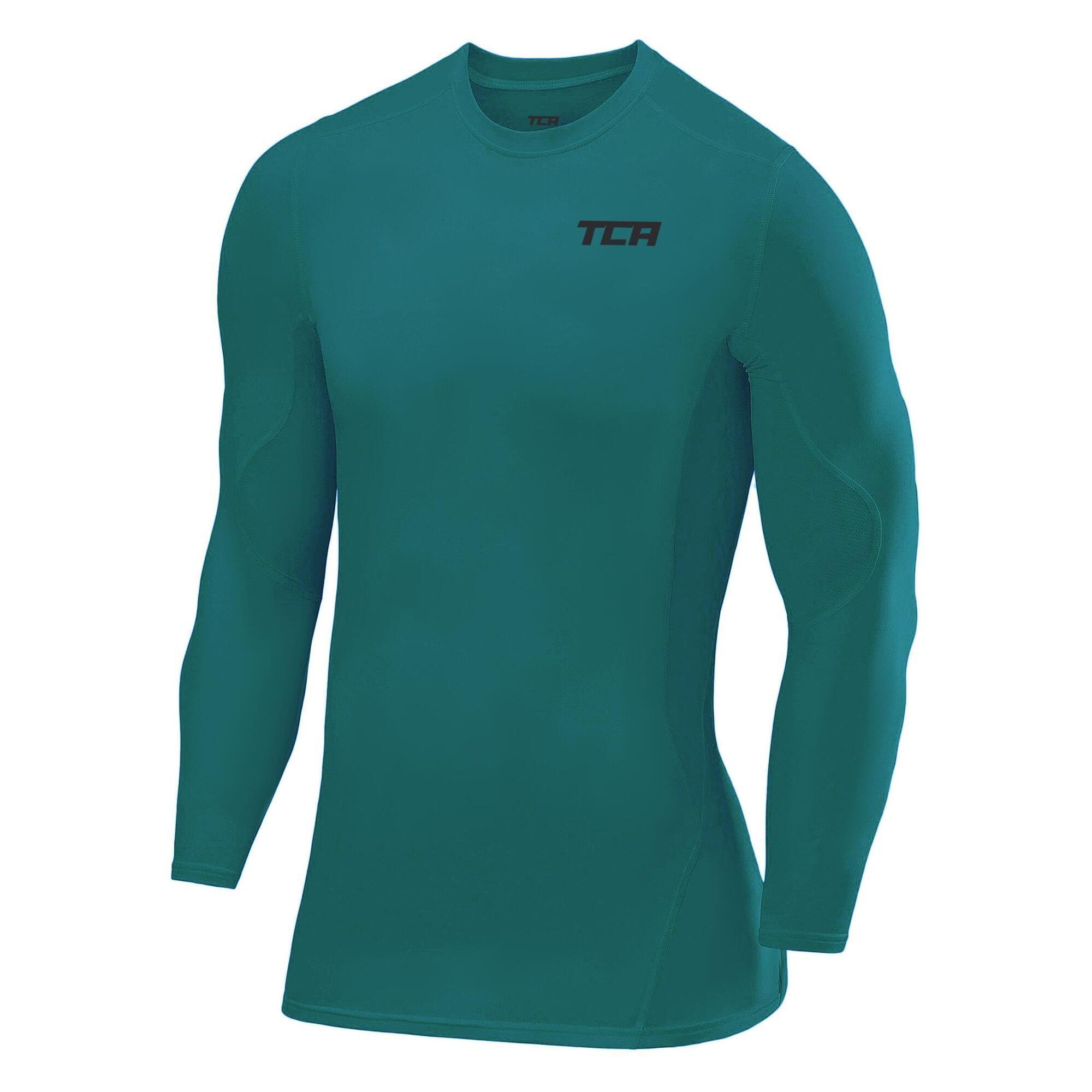 TCA Men's Super Thermal Compression Top - Cadmium Green