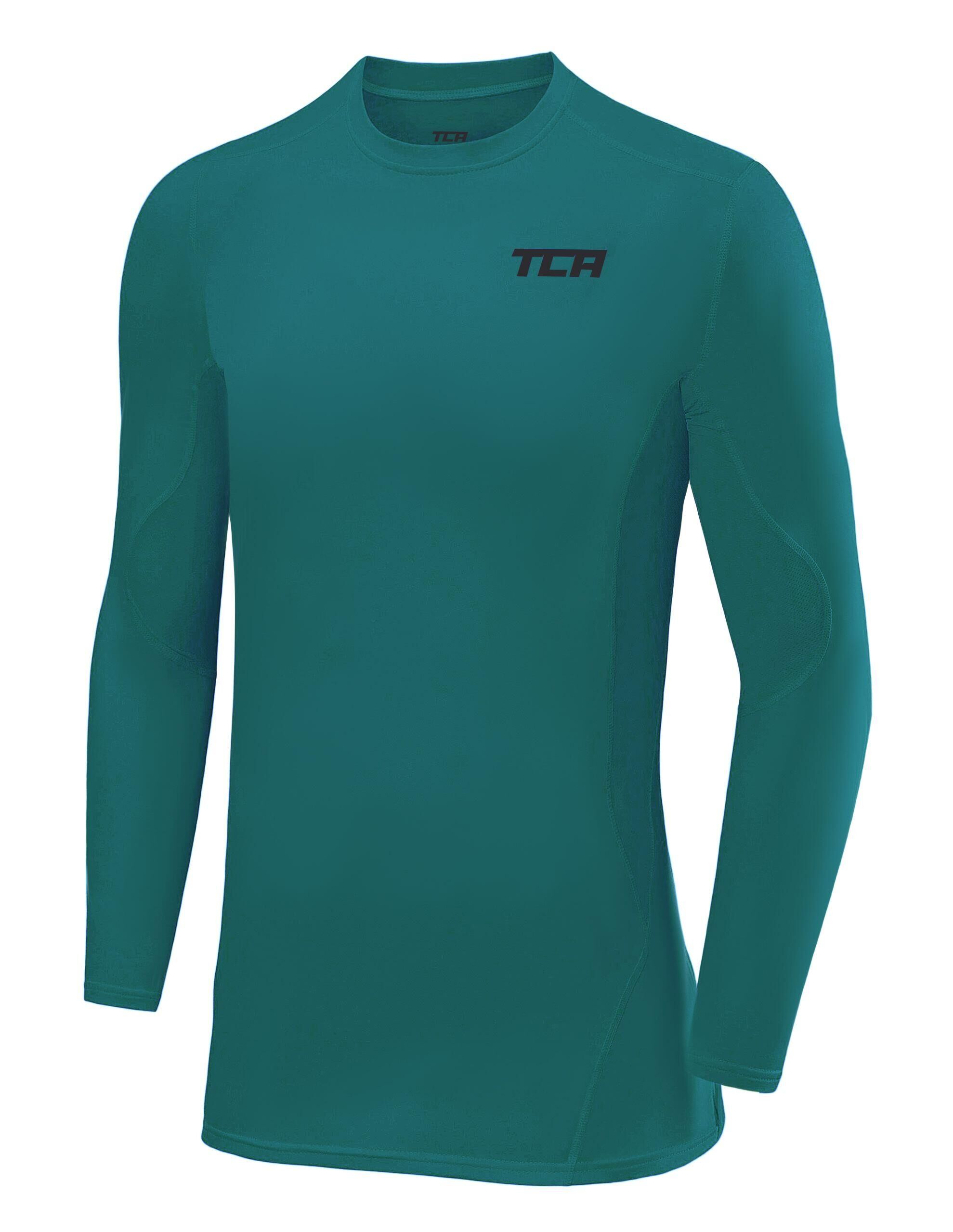 TCA Boys' Super Thermal Compression Top - Cadmium Green