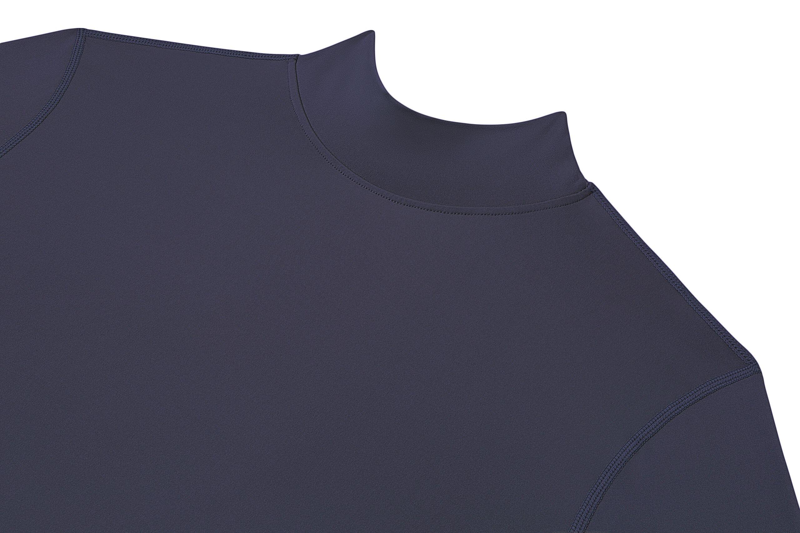 Camiseta de Compresion Manga Larga con Cuello Alto para Hombre Decathlon