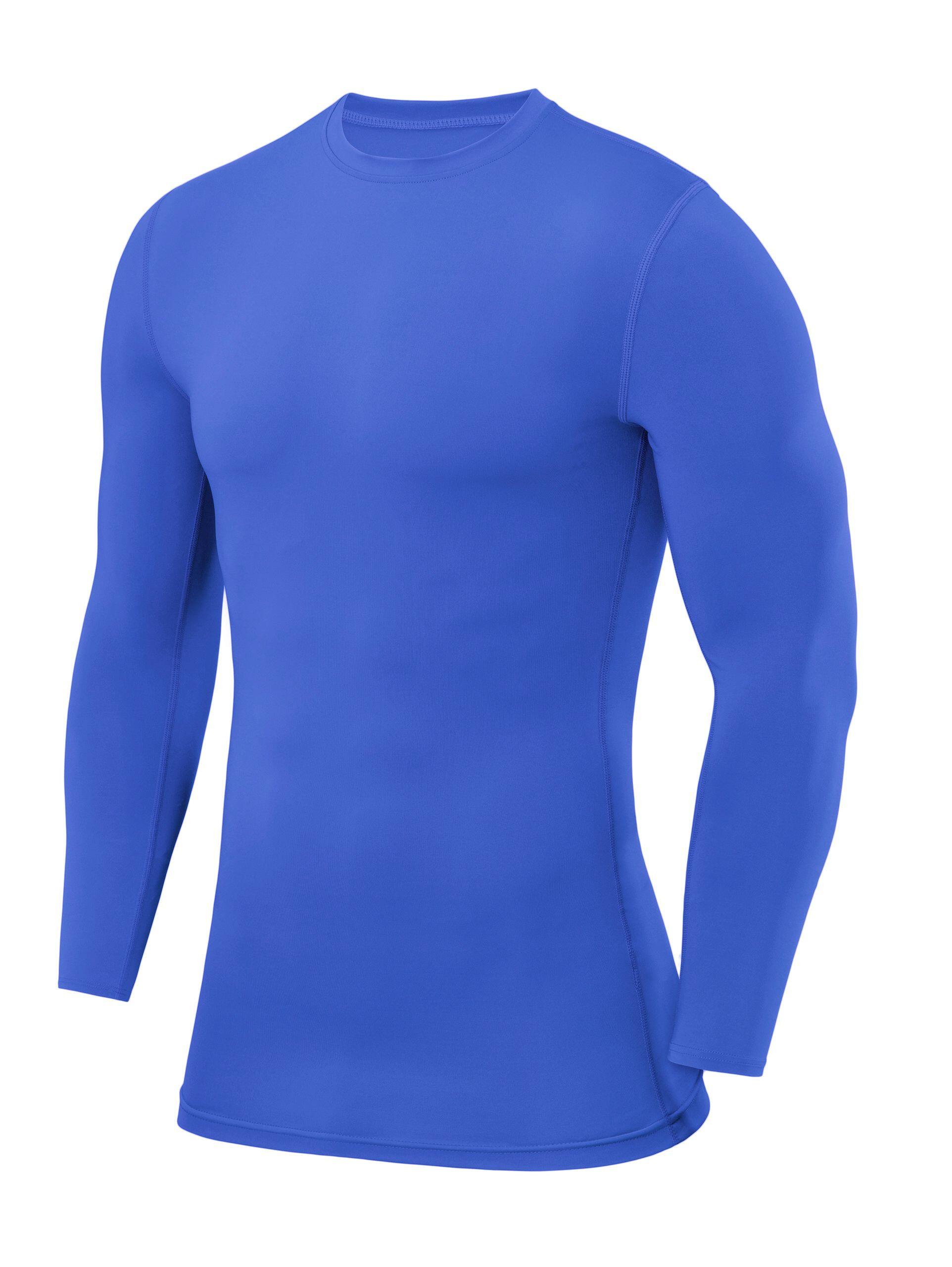 Camiseta de Compresion Manga Larga con Cuello Redondo para Hombre Decathlon