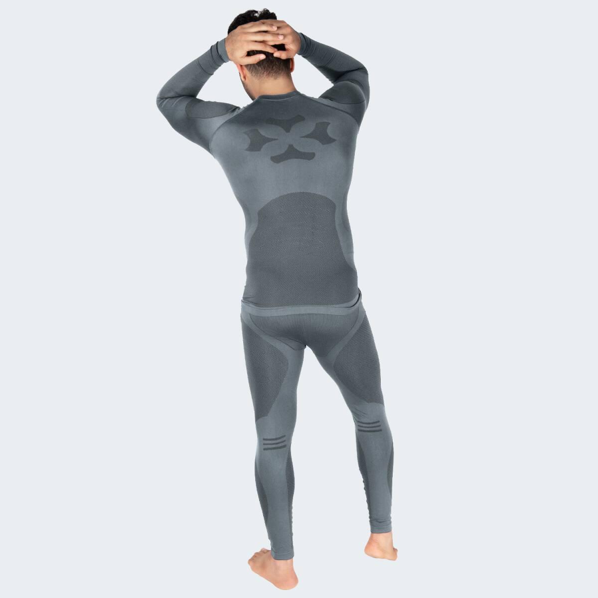 Funktionsunterwäsche Herren Set | Thermounterwäsche | Seamless | Grau 5/6