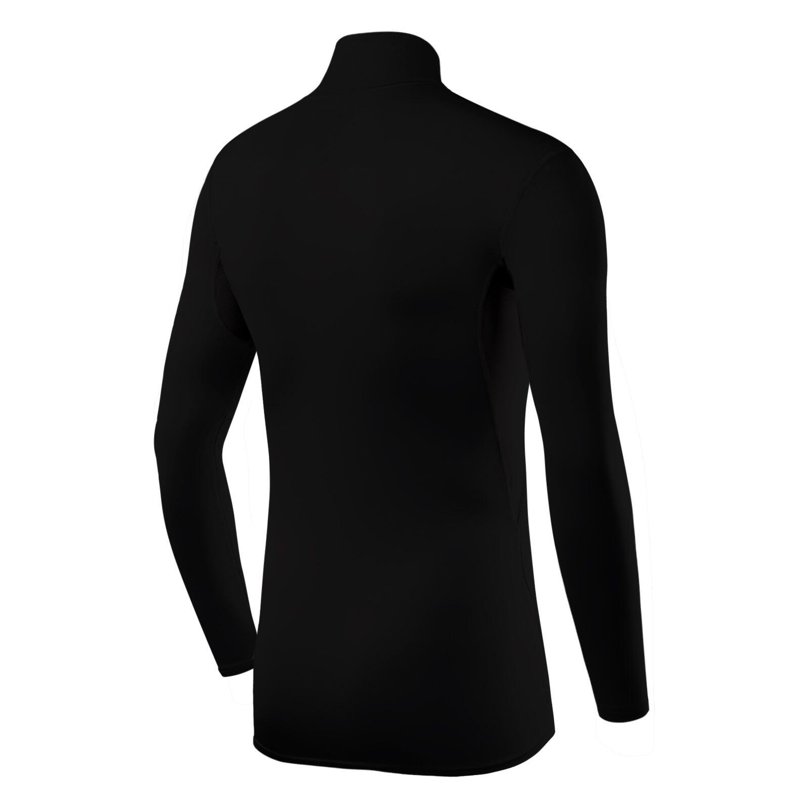 Boys' HyperFusion Breathable Base Layer Compression Top -Mock - Black 3/5