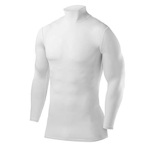 oxígeno Revocación Roca Camiseta de Compresión Manga Larga con Cuello Alto para Hombre | Decathlon