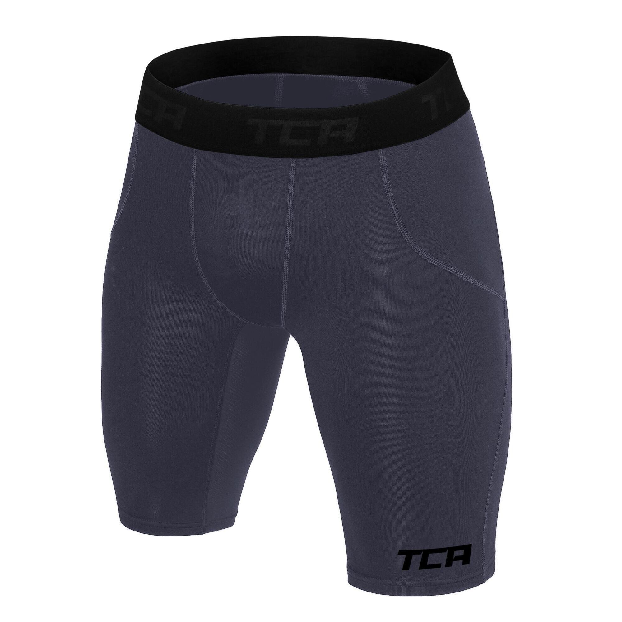 TCA Boys' Super Thermal Compression Shorts - Graphite
