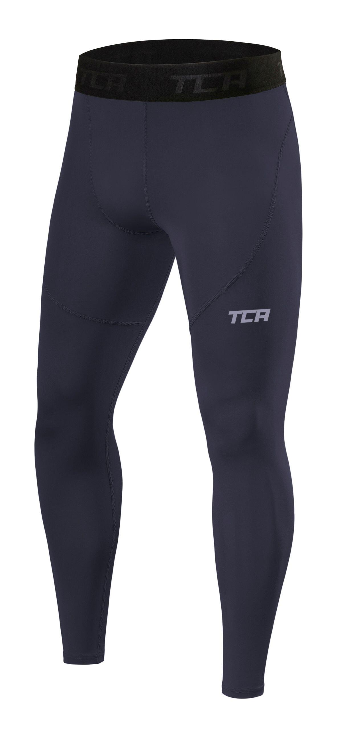 TCA Boys' Performance Base Layer Compression Leggings - Graphite