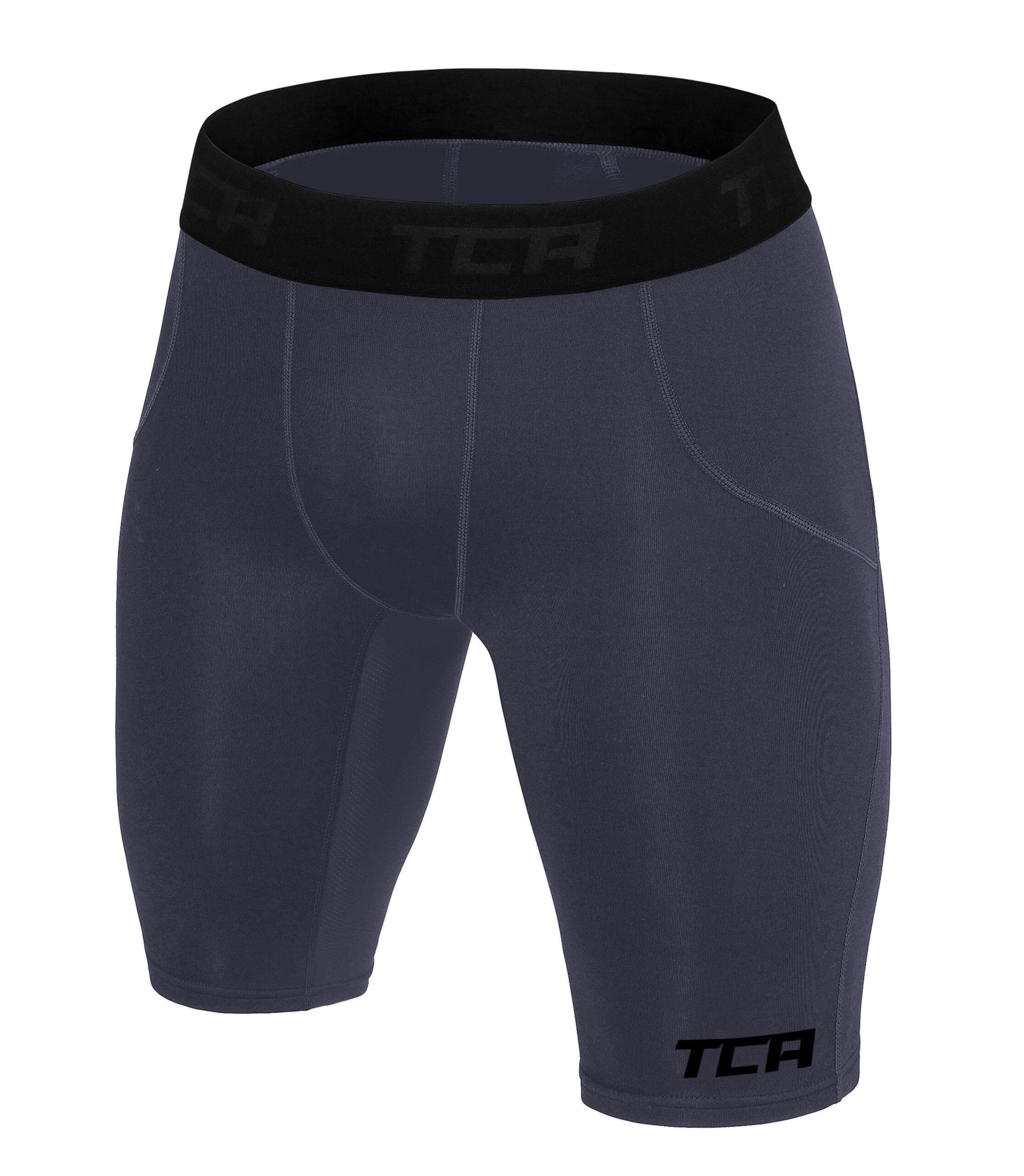 TCA Men's Super Thermal Compression Shorts - Graphite