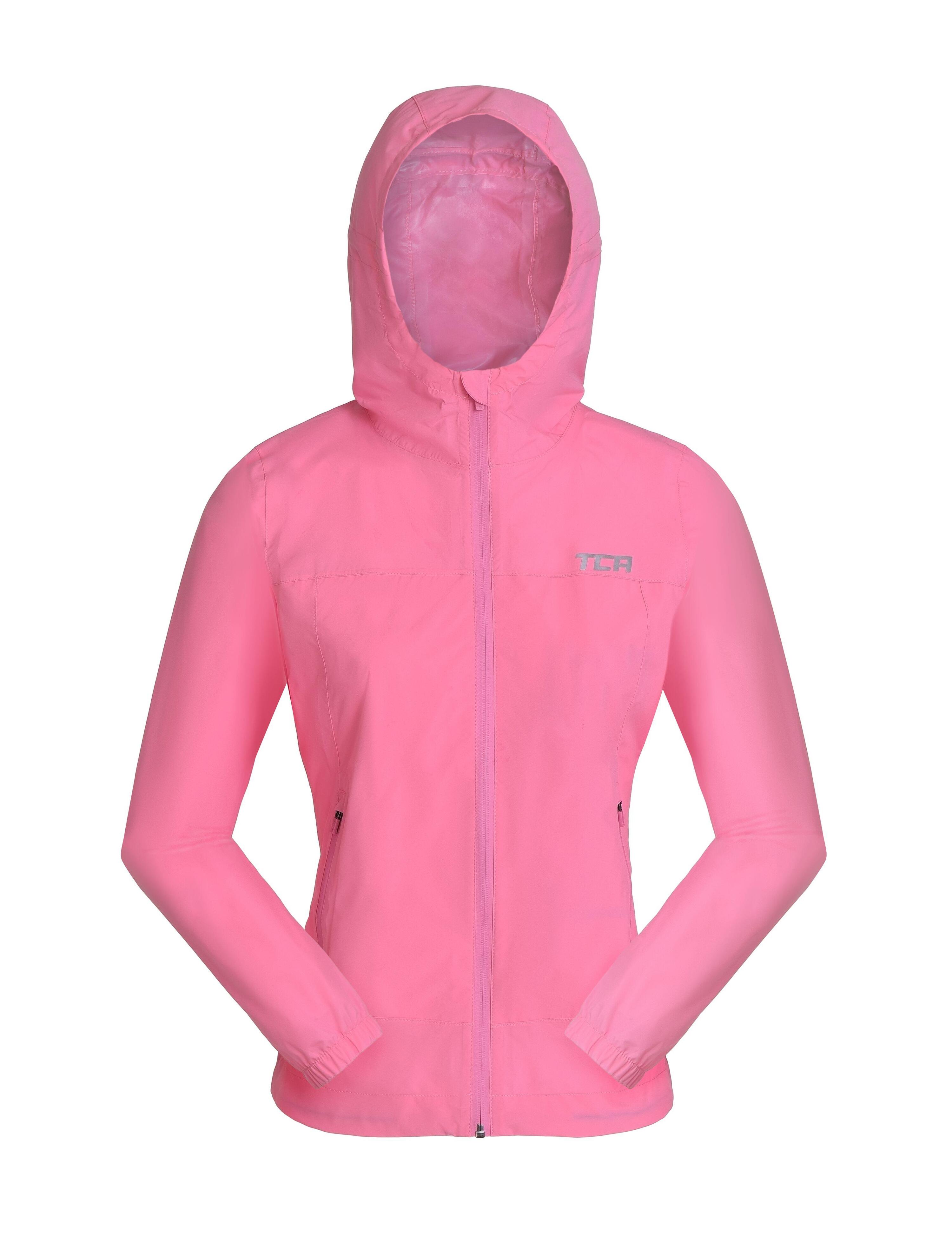 Girls' AirLite Rain Jacket with Zip Pockets - Sachet Pink 2/4