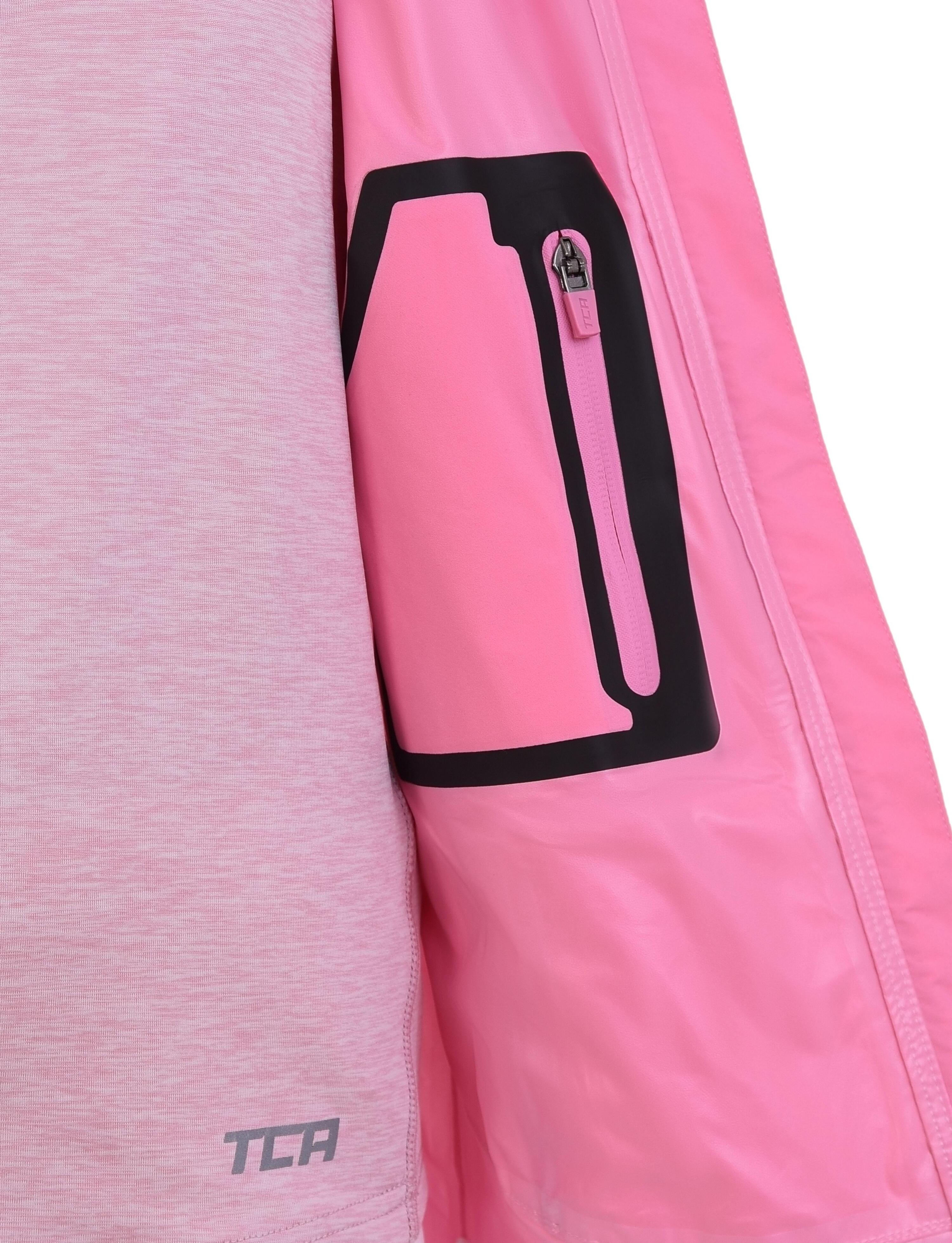 Girls' AirLite Rain Jacket with Zip Pockets - Sachet Pink 4/4