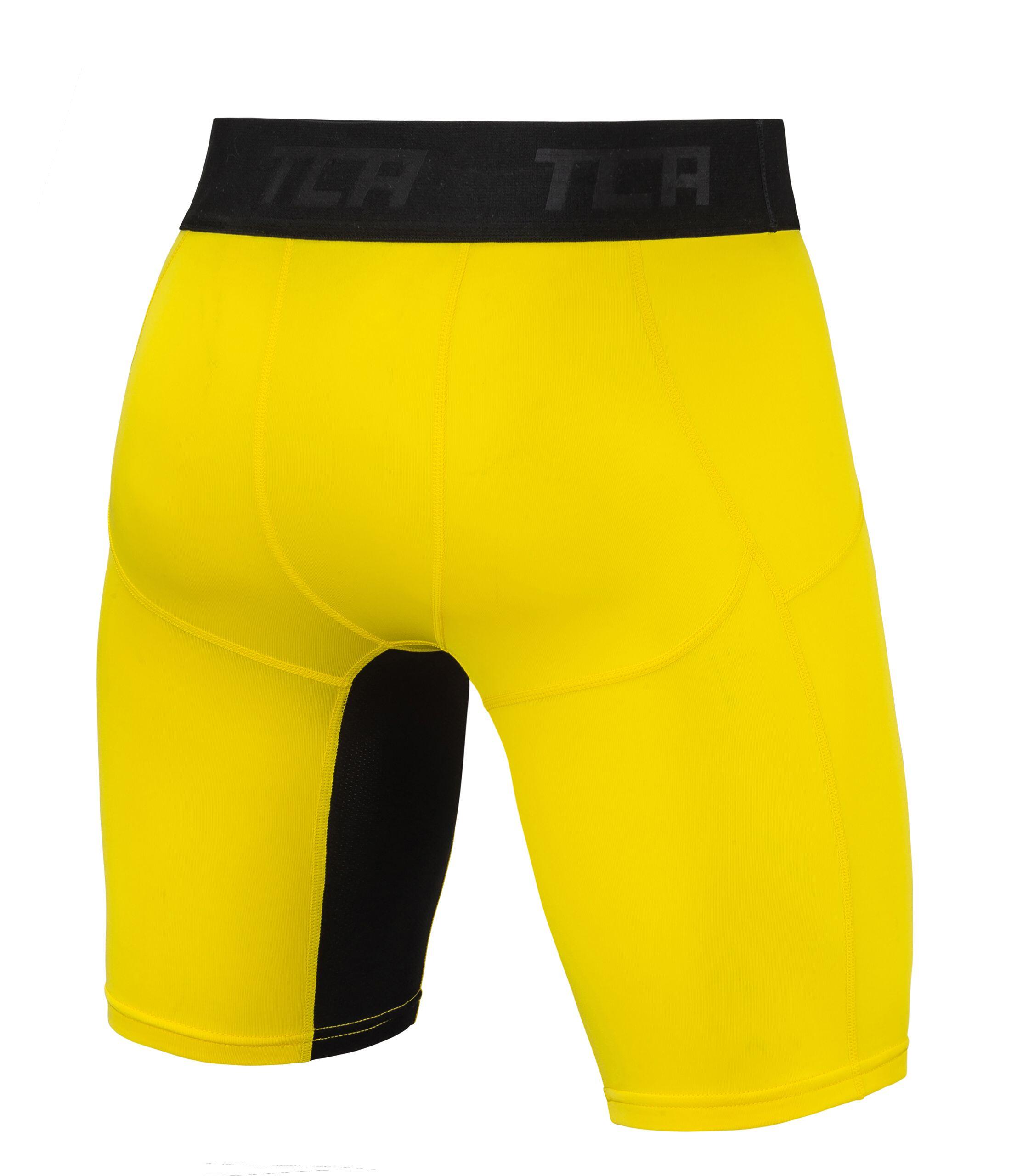 Men's Super Thermal Compression Shorts - Sonic Yellow 2/5