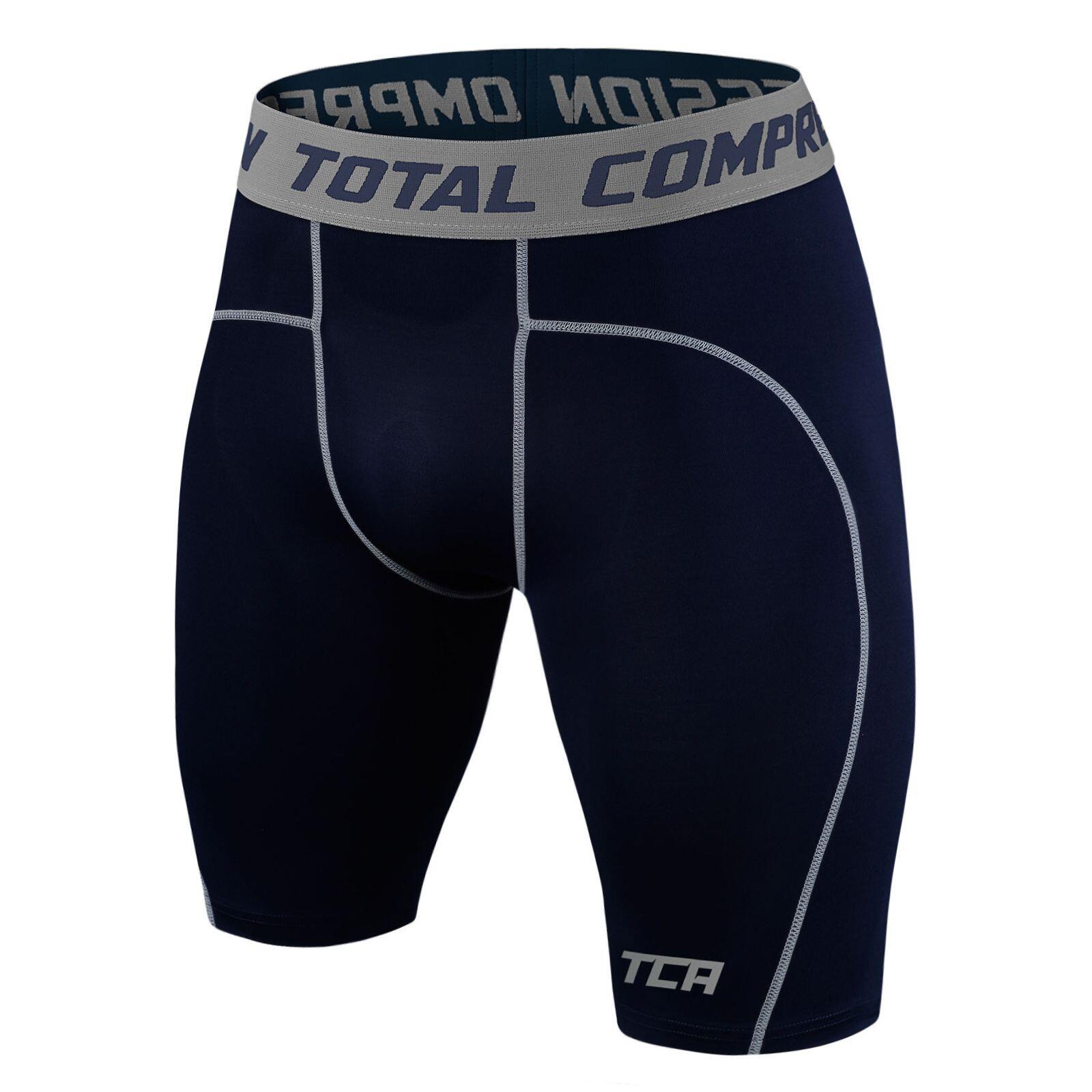 TCA Men's Performance Base Layer Compression Shorts - Navy Eclipse