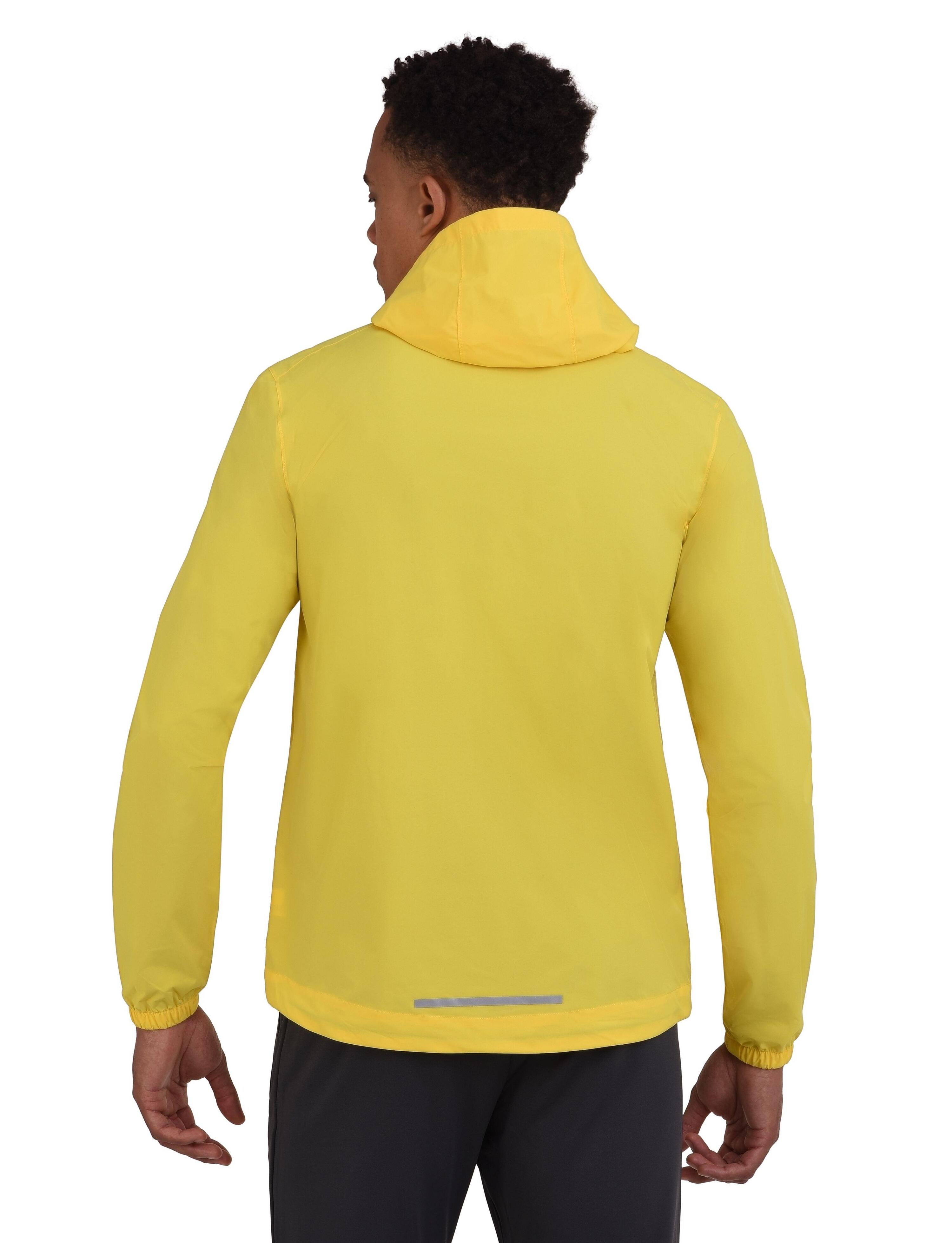 Men's AirLite Rain Jacket with Zip Pockets - Vibrant Yellow 3/5