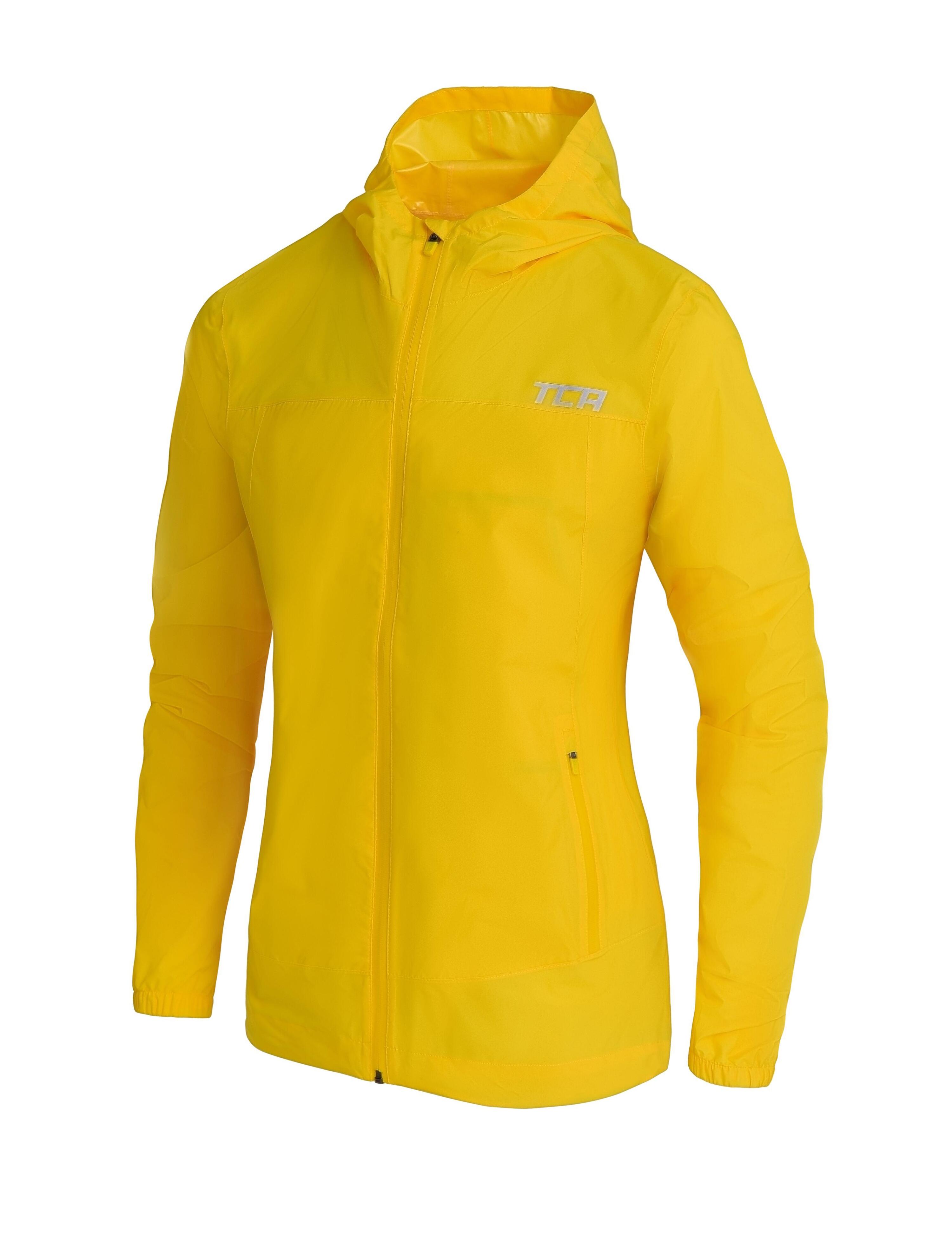 Men's AirLite Rain Jacket with Zip Pockets - Vibrant Yellow 1/5