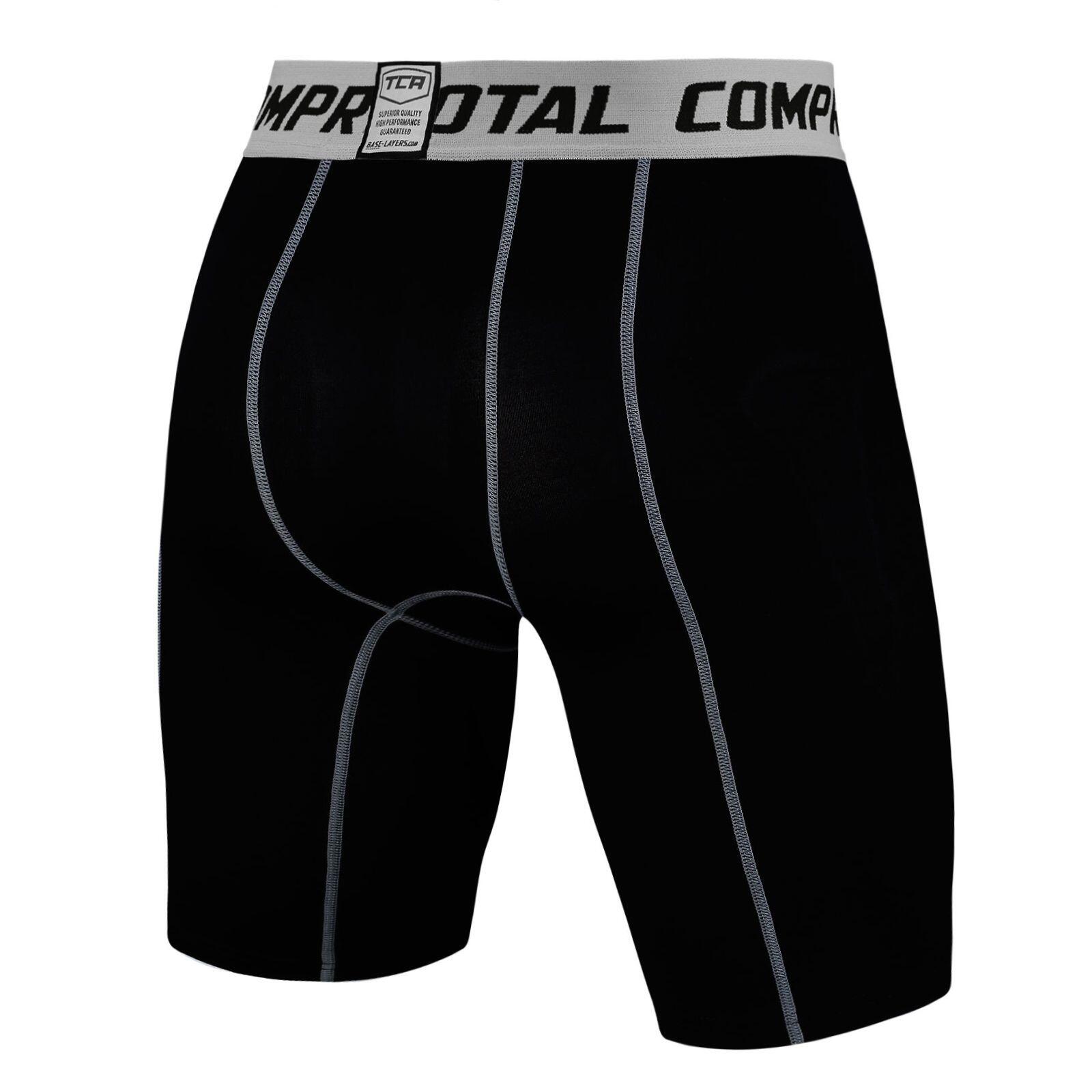 Boys' Performance Base Layer Compression Shorts - Black 2/3