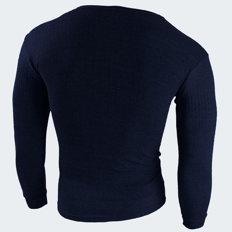 2 Camisolas interiores térmicas para homem | Camisola interior funcional | Azul