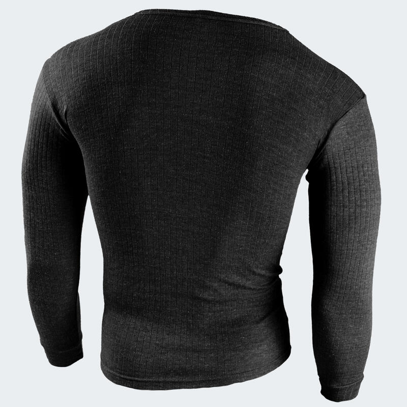 2 t-shirts thermiques | Sous-vêtements | Hommes | Polaire | Anthracite