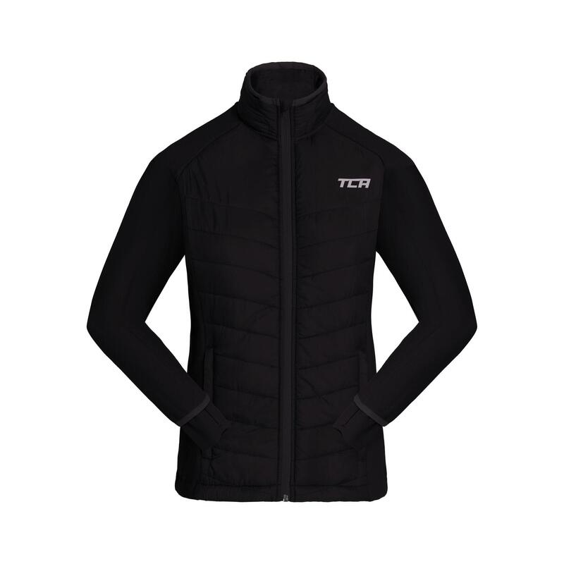 Veste de course superhermique du garçon avec poches zippées et capot