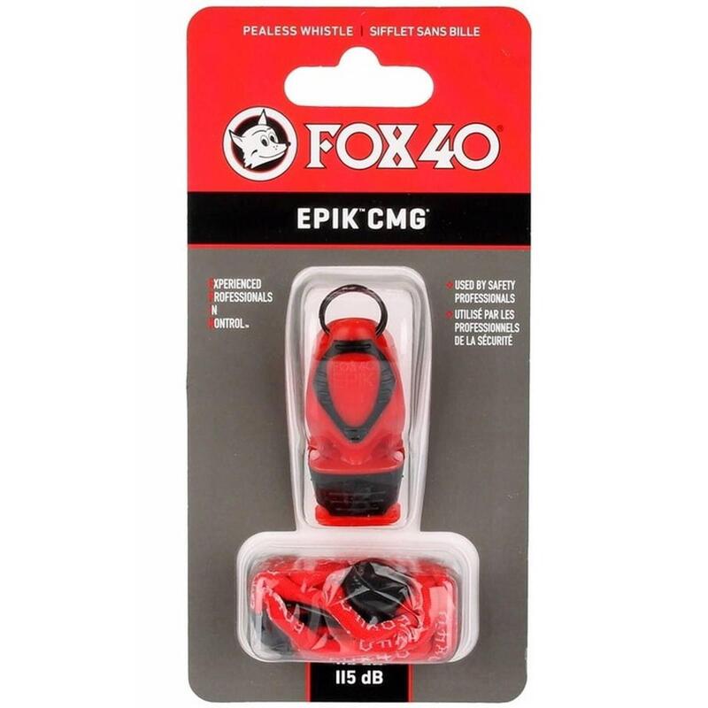 Sifflet de sécurité et sangle Fox 40 Epik CMG