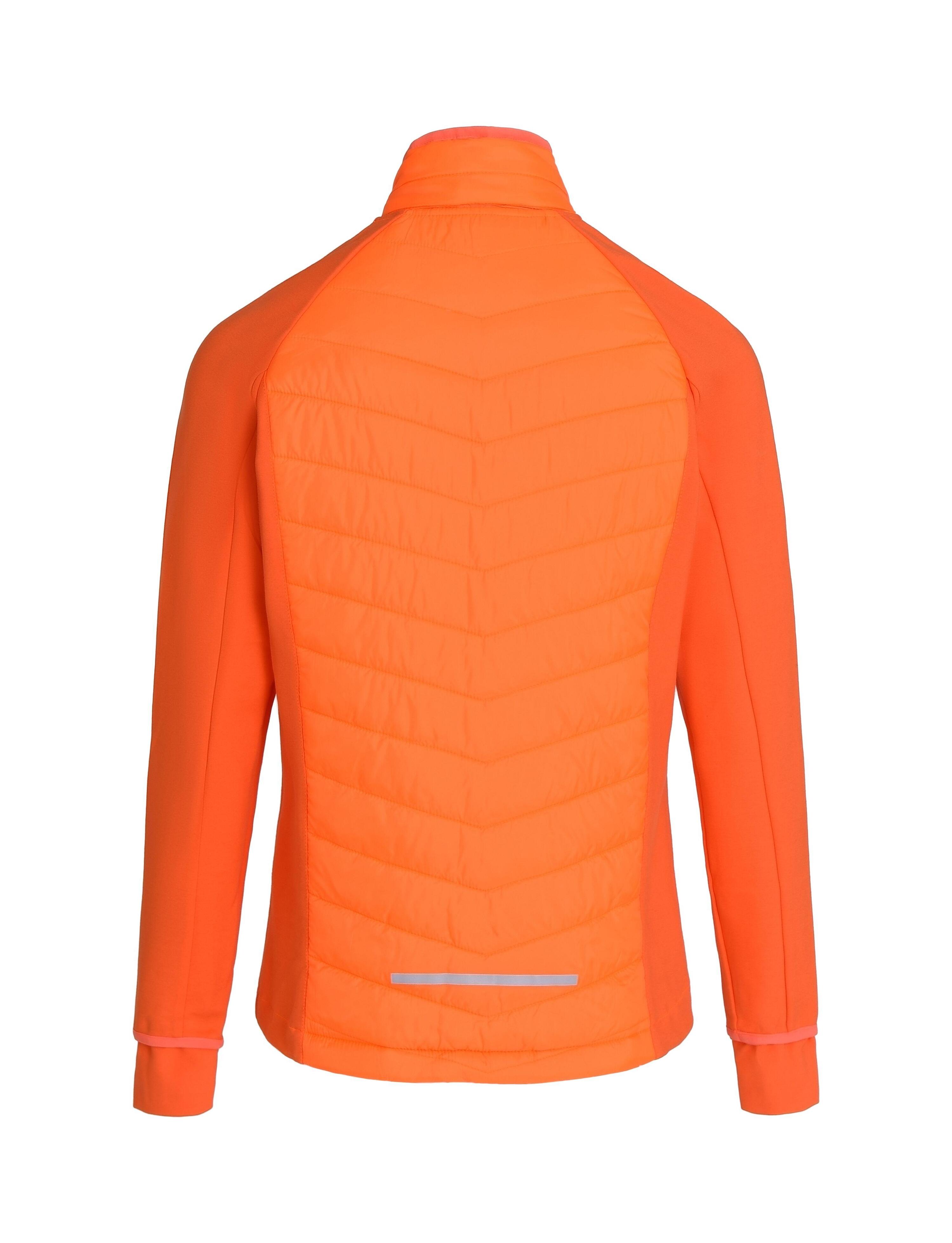 Girls' Excel All-Season Lightweight Jacket - Neon Orange 3/4