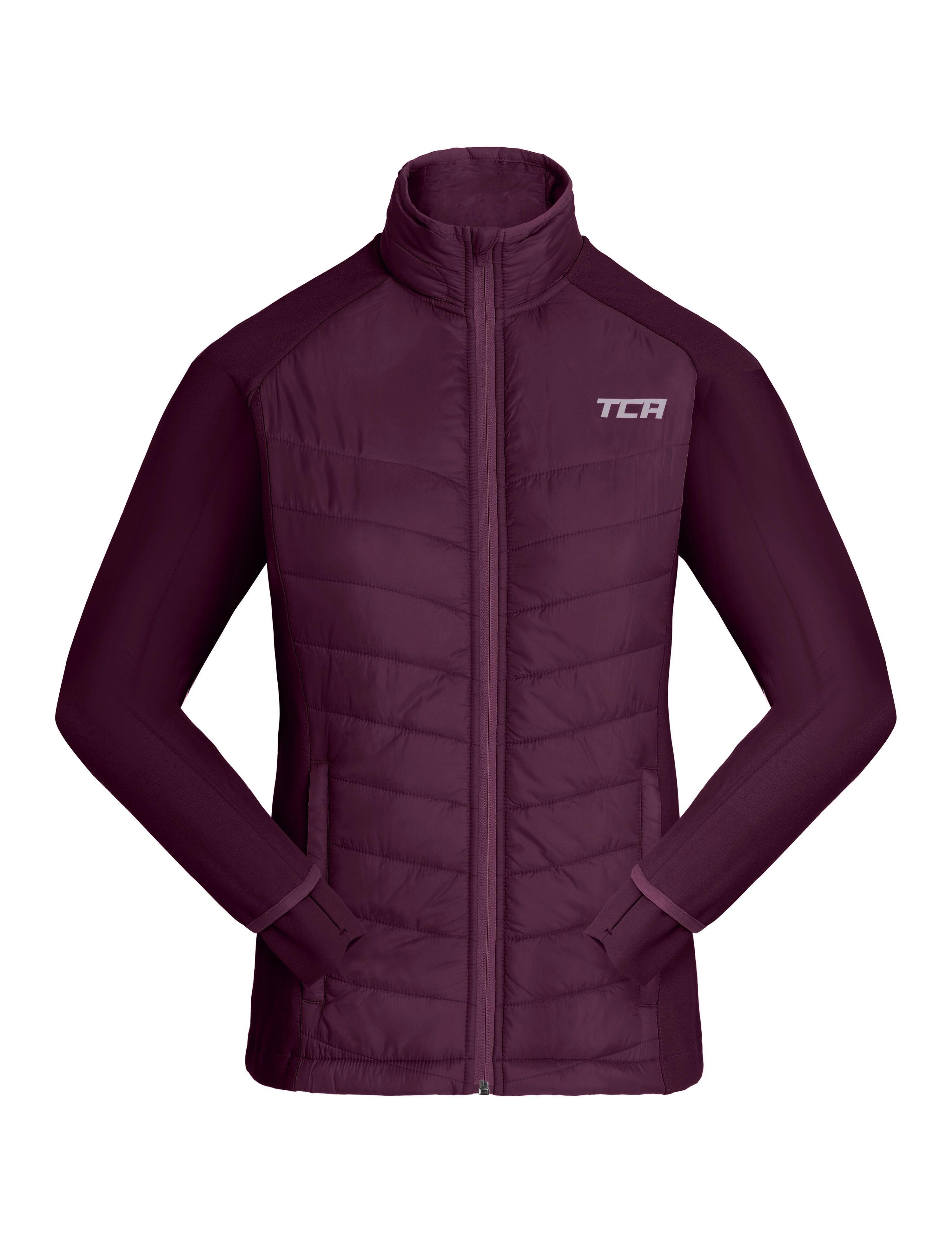 TCA Girls' Excel All-Season Lightweight Jacket - Prune Purple