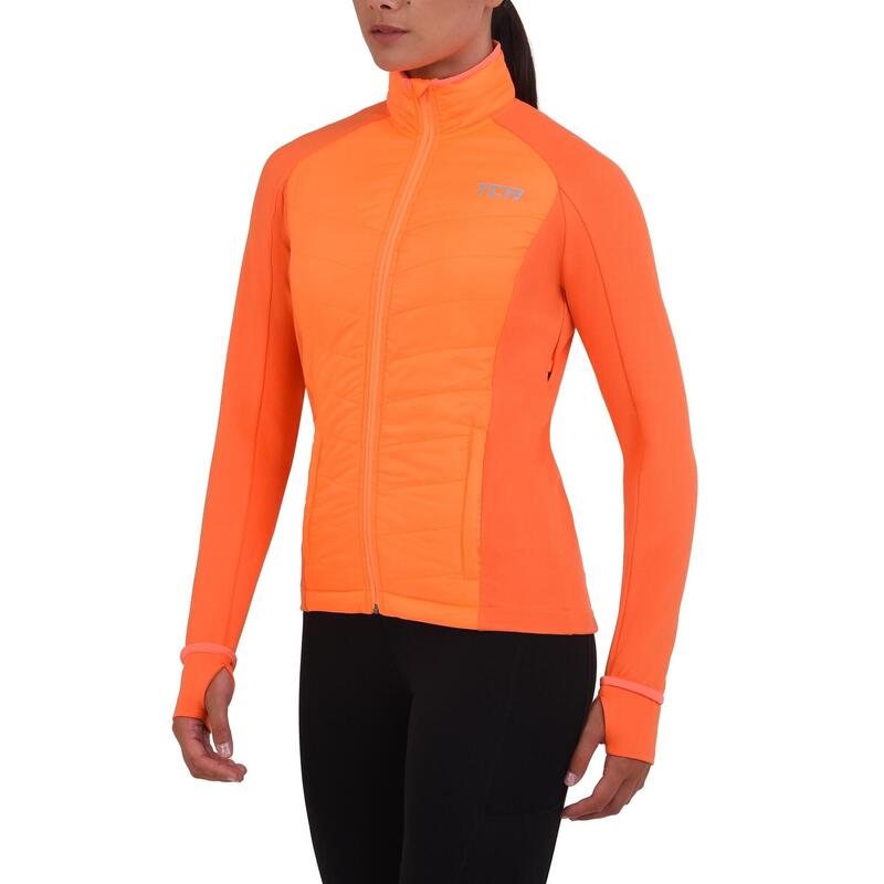 Veste de course superhermique des femmes avec poches zippées et capot