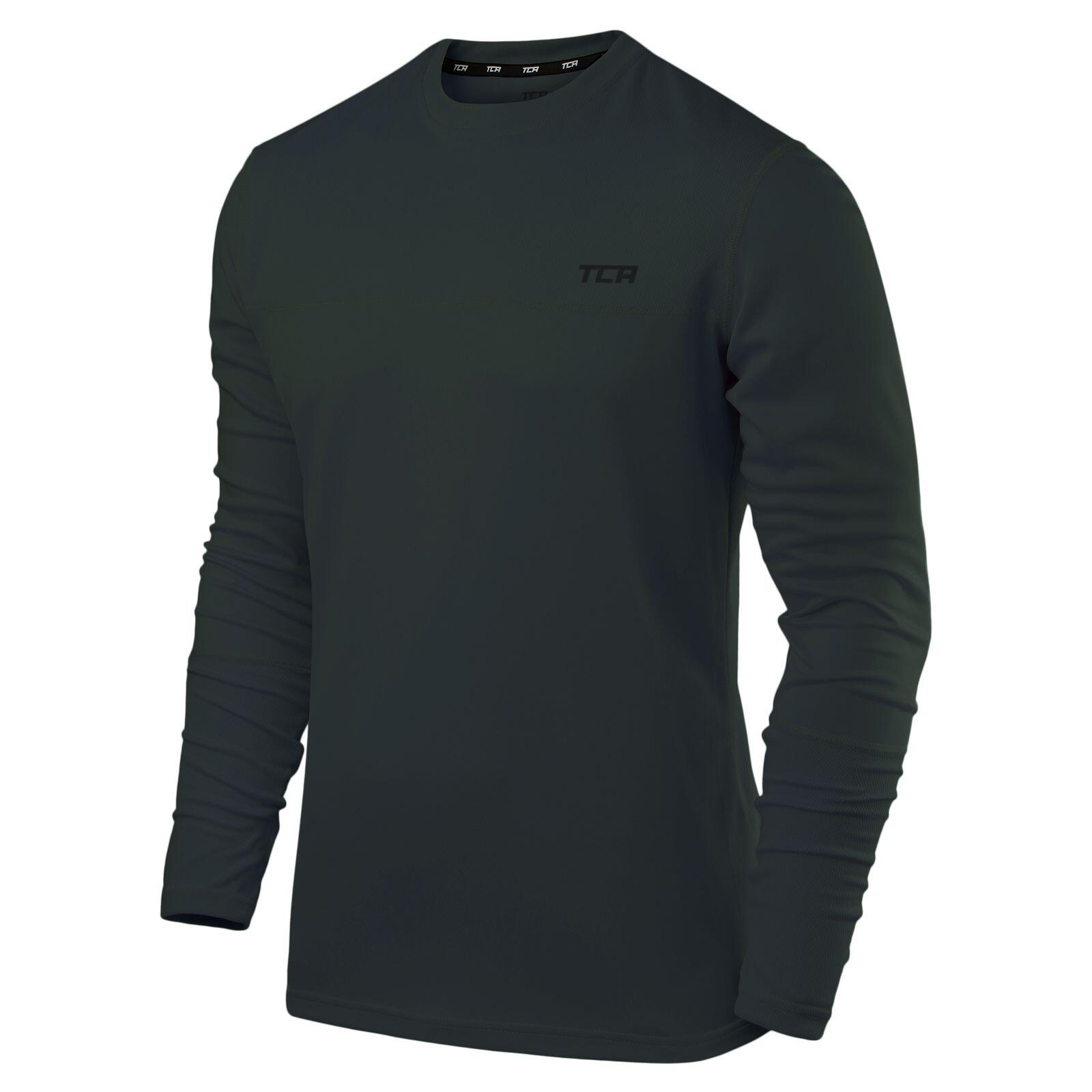 Men's Element Long Sleeve Quick Dry Running Top - Darkest Spruce 1/5