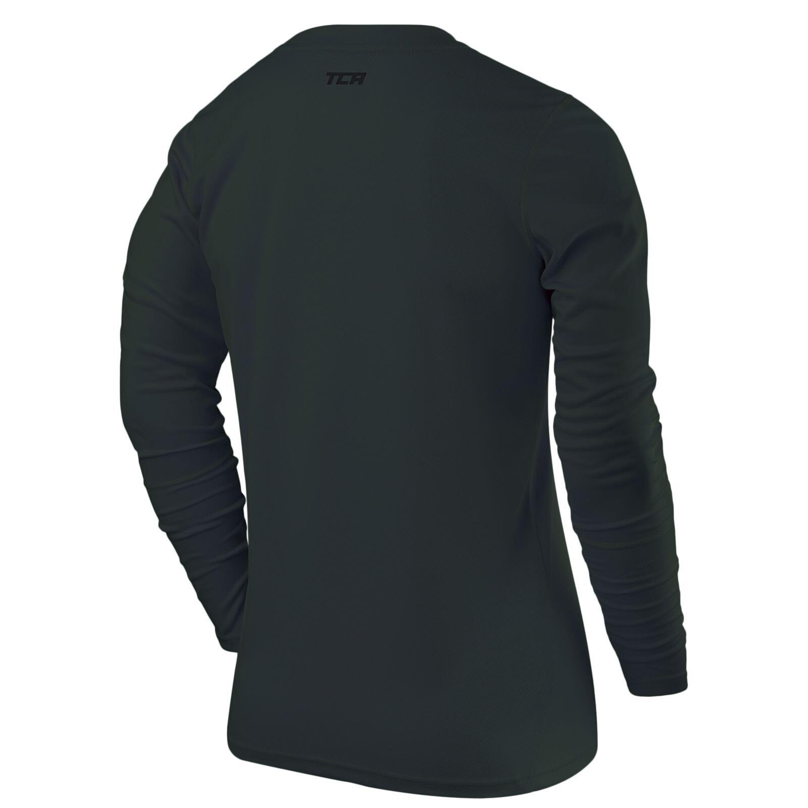 Men's Element Long Sleeve Quick Dry Running Top - Darkest Spruce 3/5