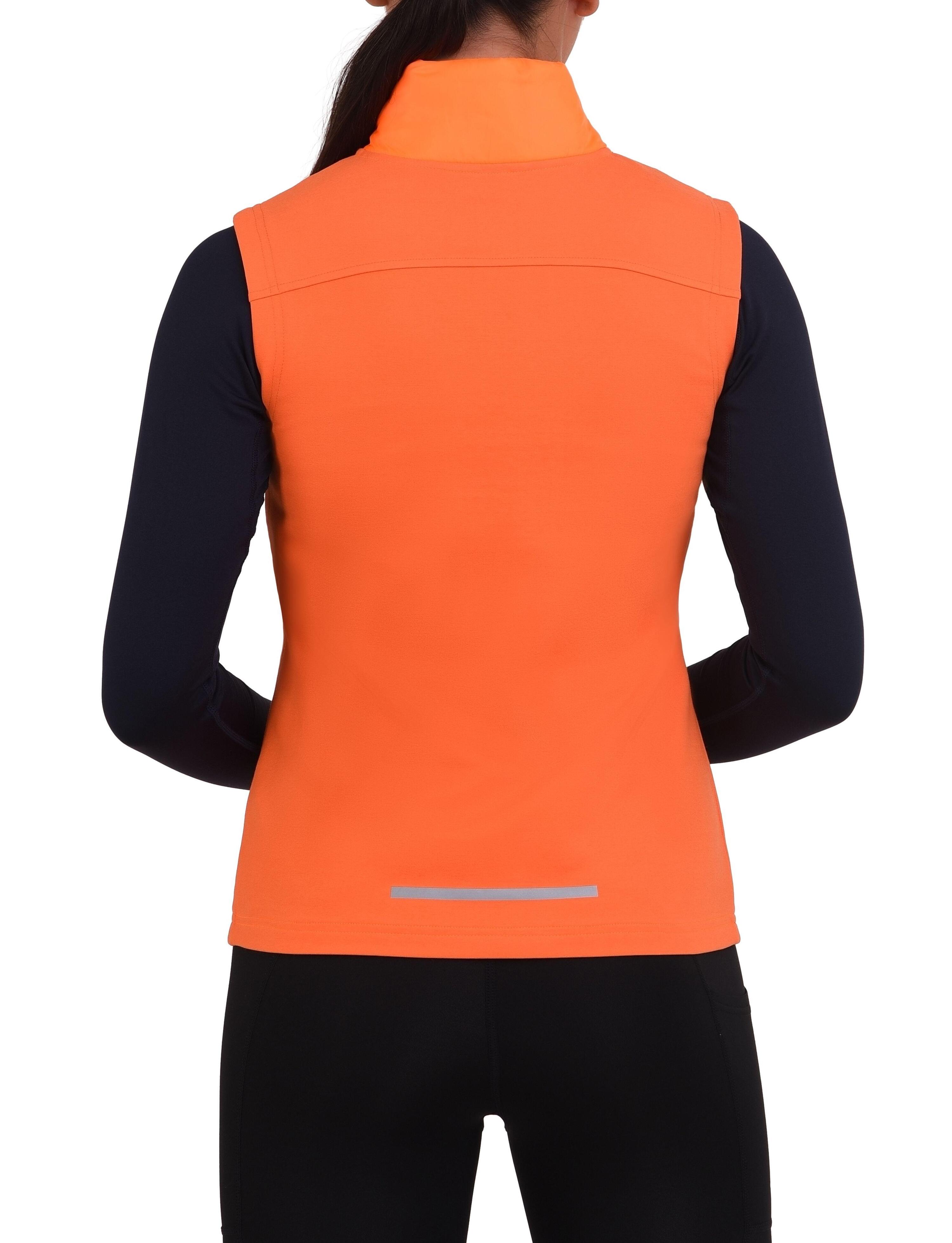 Women's Excel Winter Gilet with Zip Pockets - Neon Orange 3/5