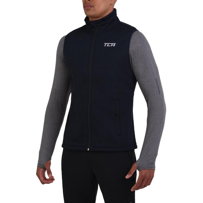 Gilet para hombres con bolsillos con cremallera