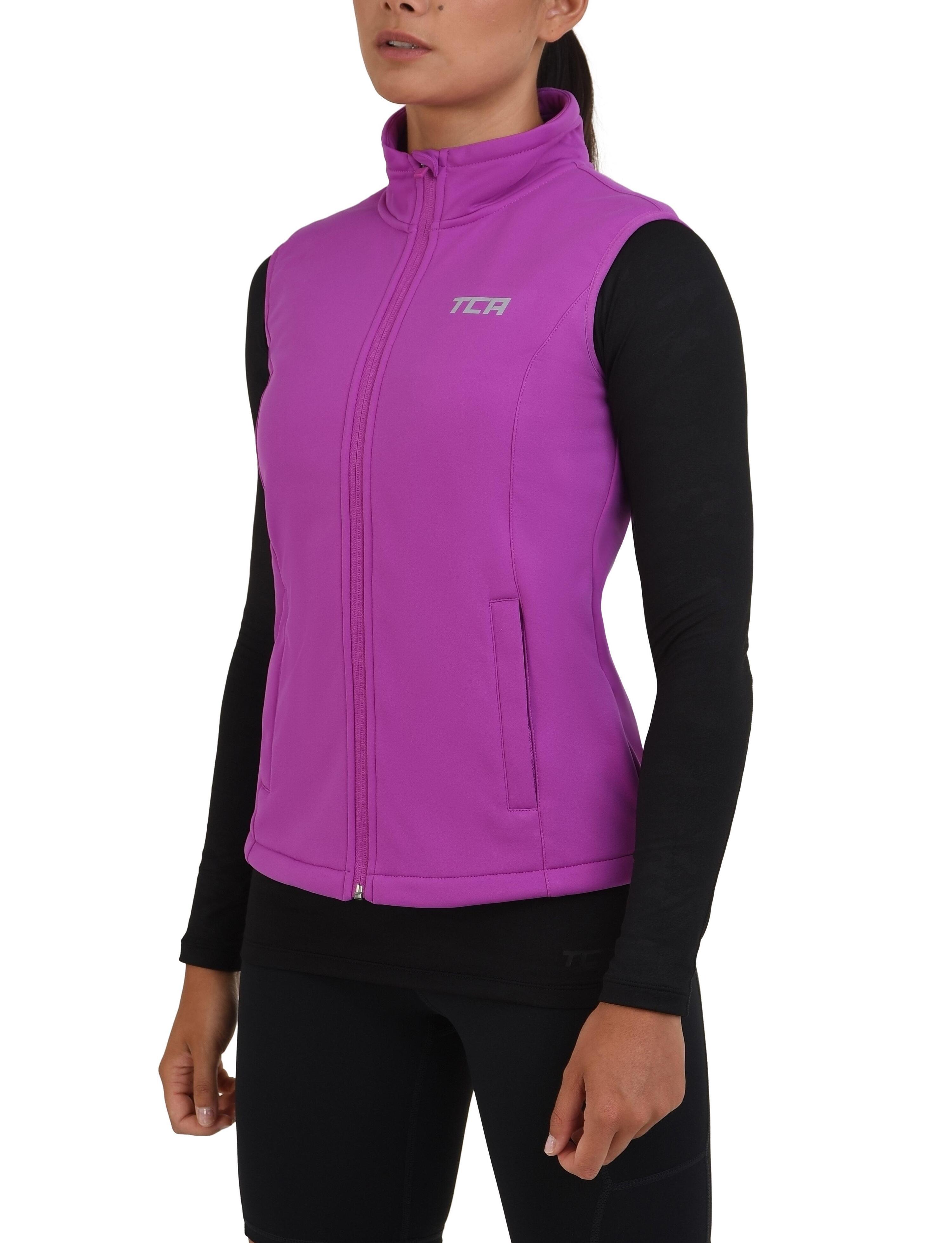 Women's Wind Proof Gilet with Zip Pockets - Neon Fuchsia 2/5