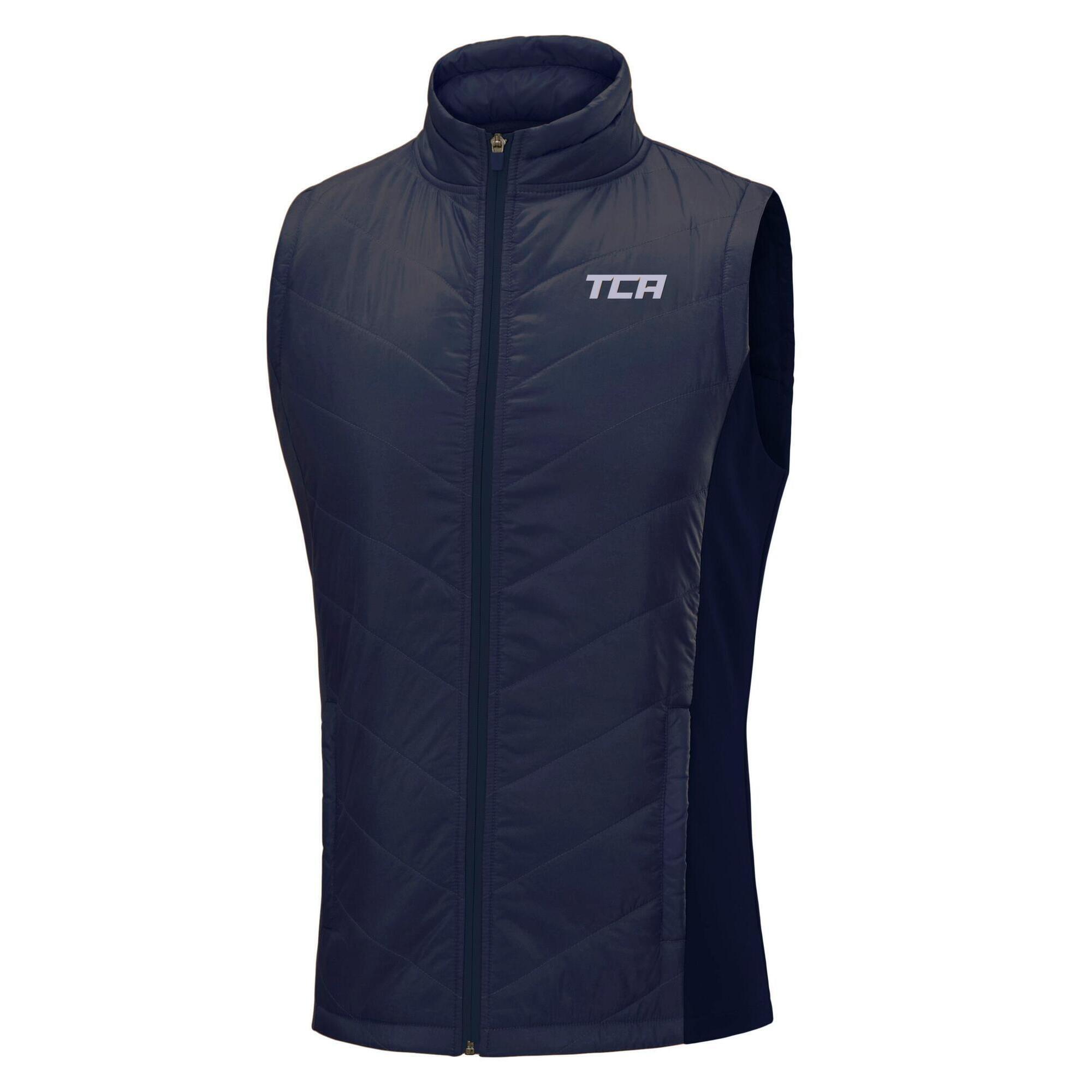 TCA Men's Excel Winter Gilet with Zip Pockets - Navy Blazer