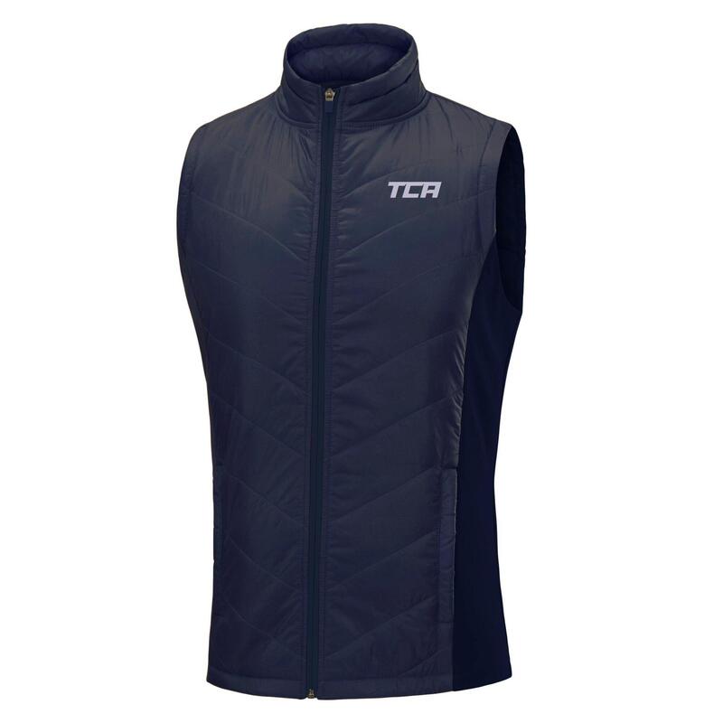 Men's Excel Running Sports Gilet with Zip Pockets - Black Stealth