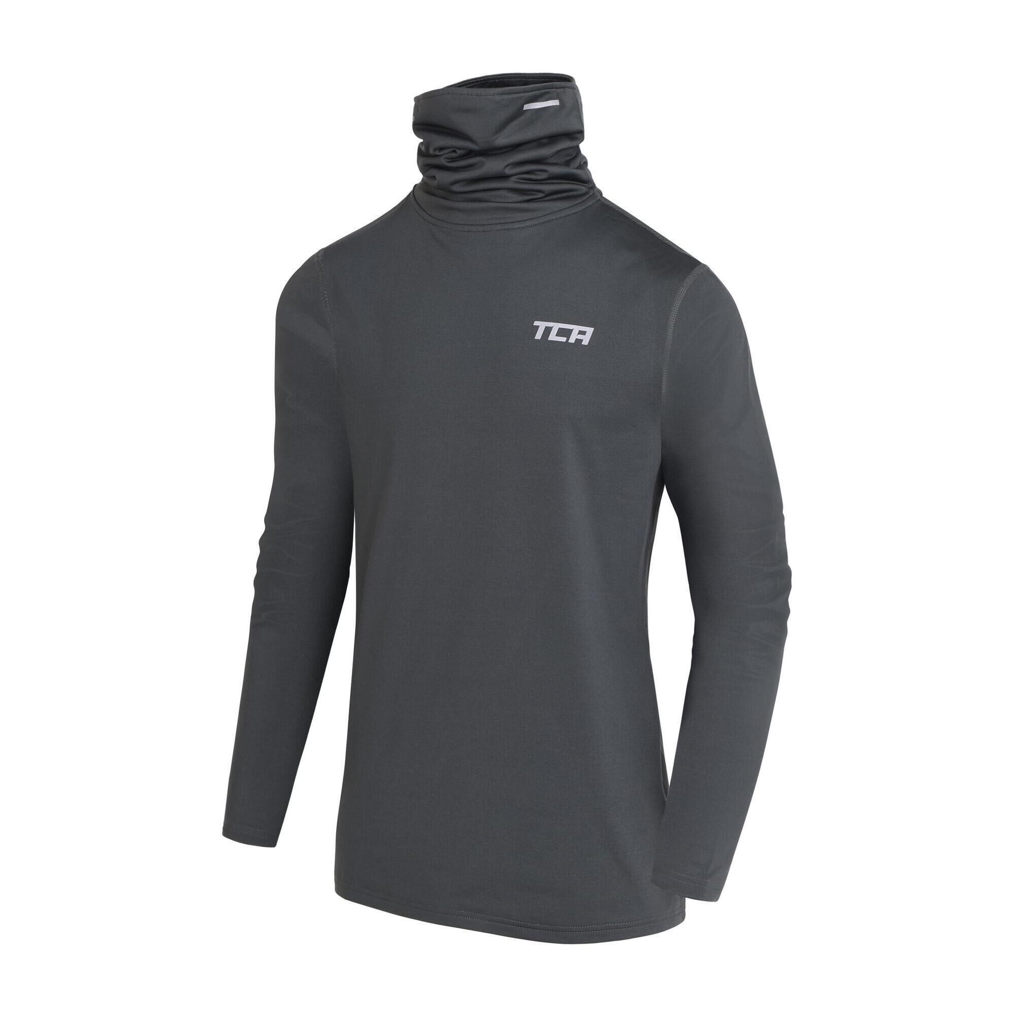 TCA Boy’s Thermal Funnel Neck Top - Darkest Spruce