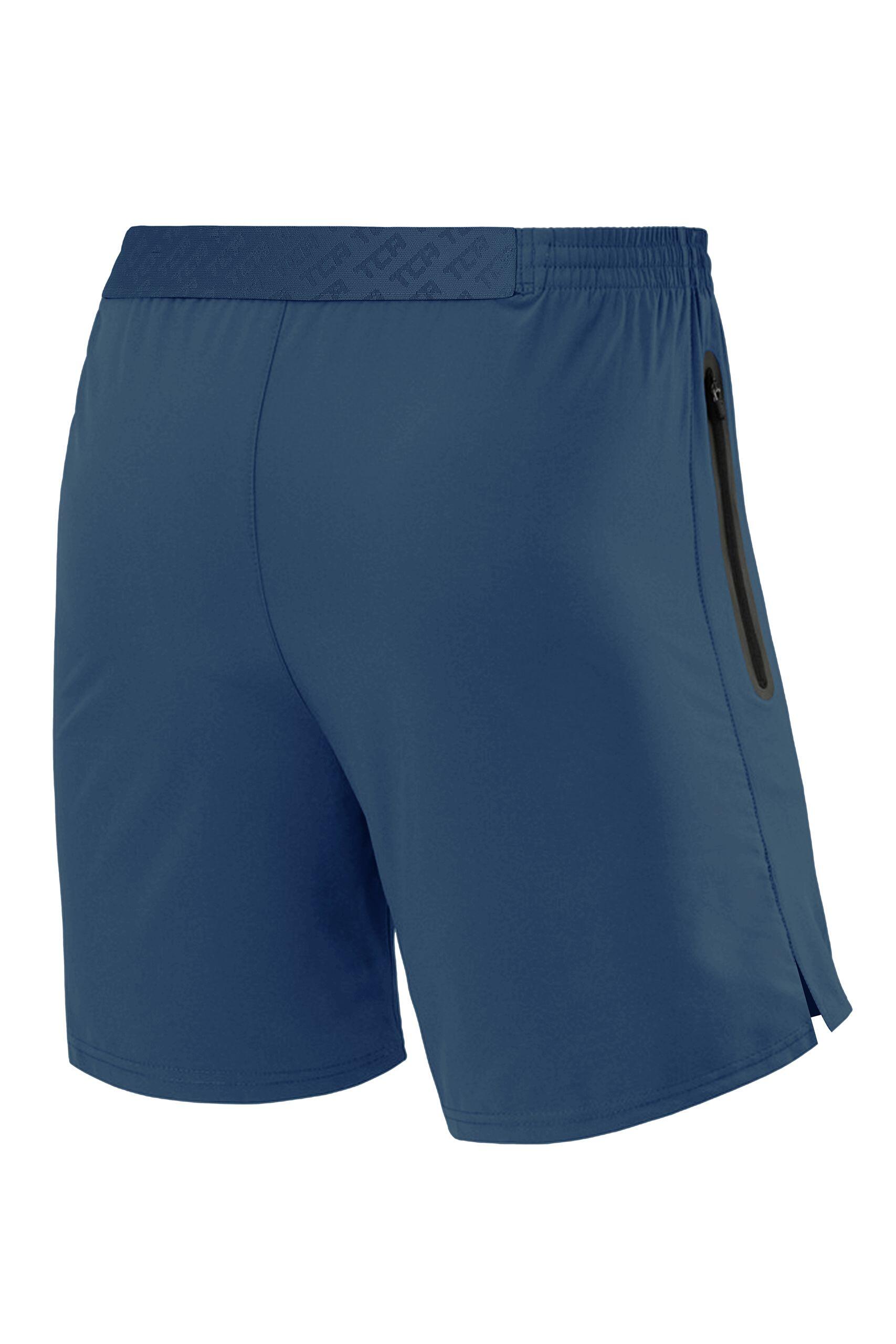 Boys' Elite Tech Lightweight Running Shorts with Zip Pockets - Iron Blue 2/5