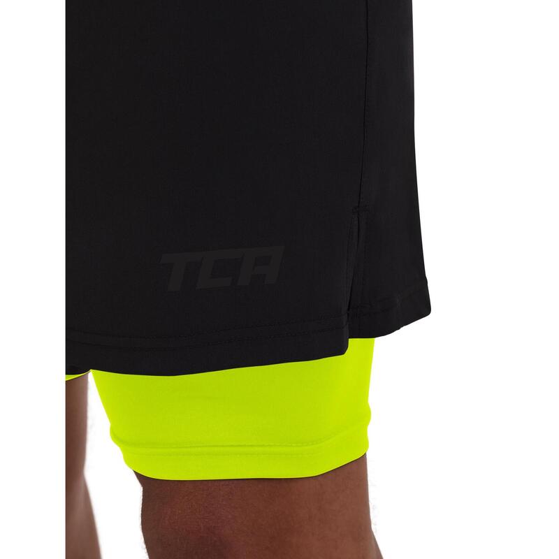 2-in-1-Ultra-Shorts mit Reißverschluss in Tasche für Männer