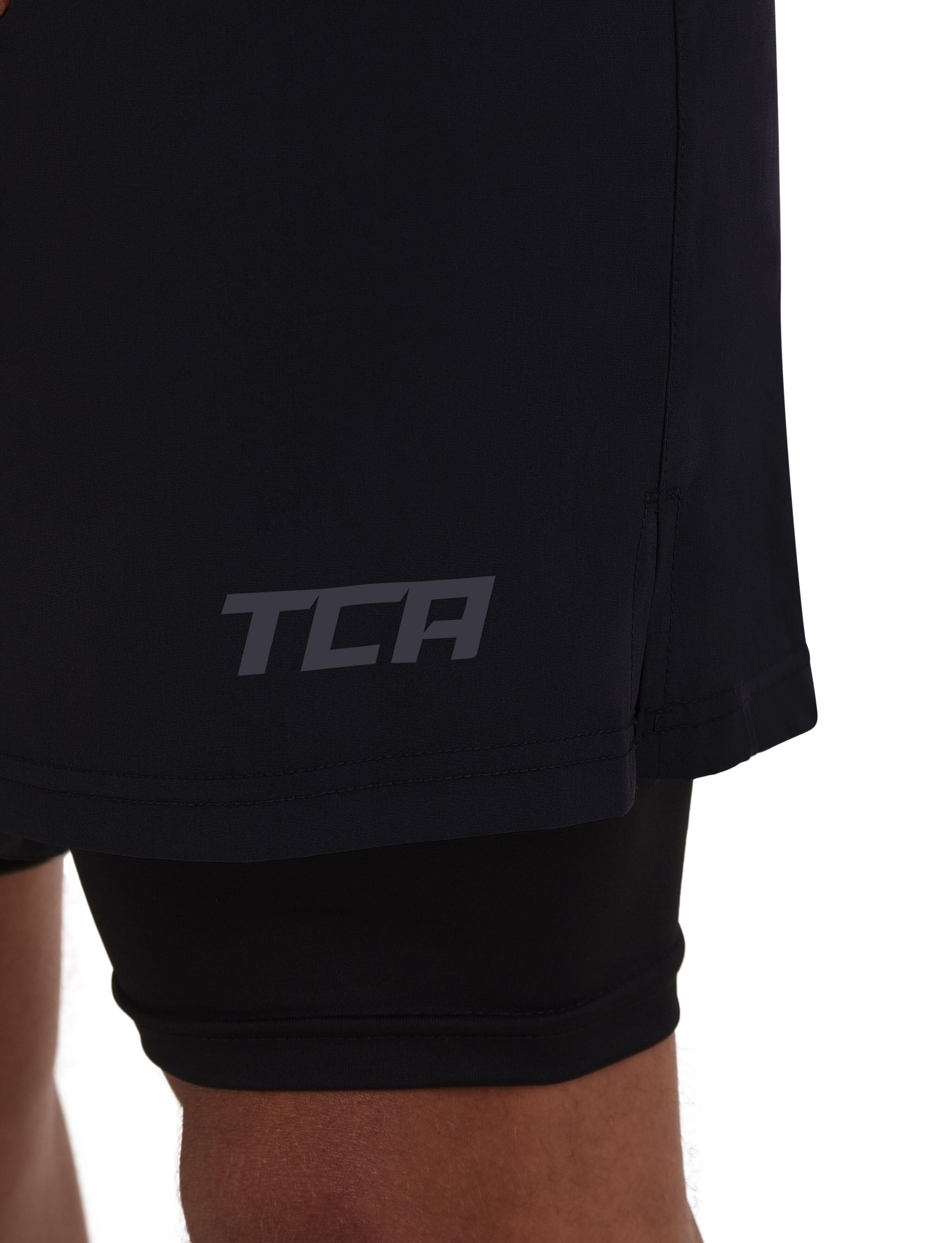 Men's Ultra 2-in-1 Running Shorts with Zip Pockets - Anthracite 4/5