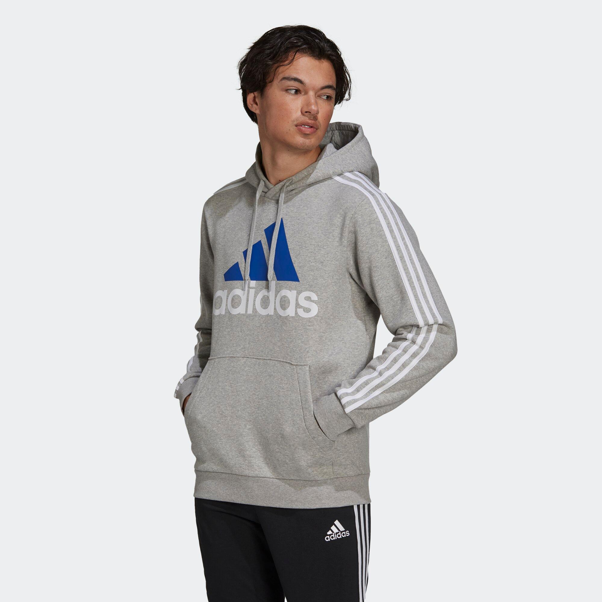 Felpa con cappuccio Essentials Fleece 3-Stripes Logo 3/5