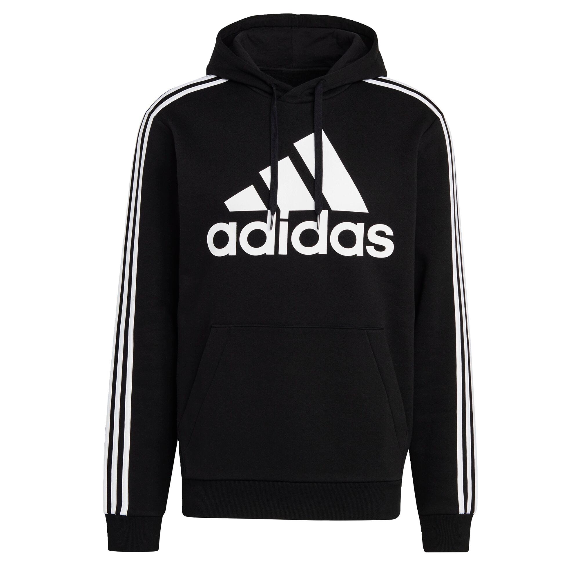 Essentials Fleece 3-Stripes Logo Hoodie 1/5