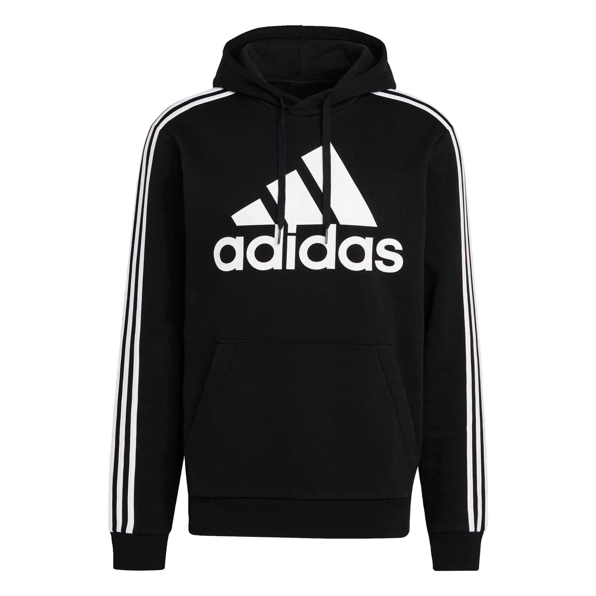 Essentials Fleece 3-Stripes Logo Hoodie 2/5