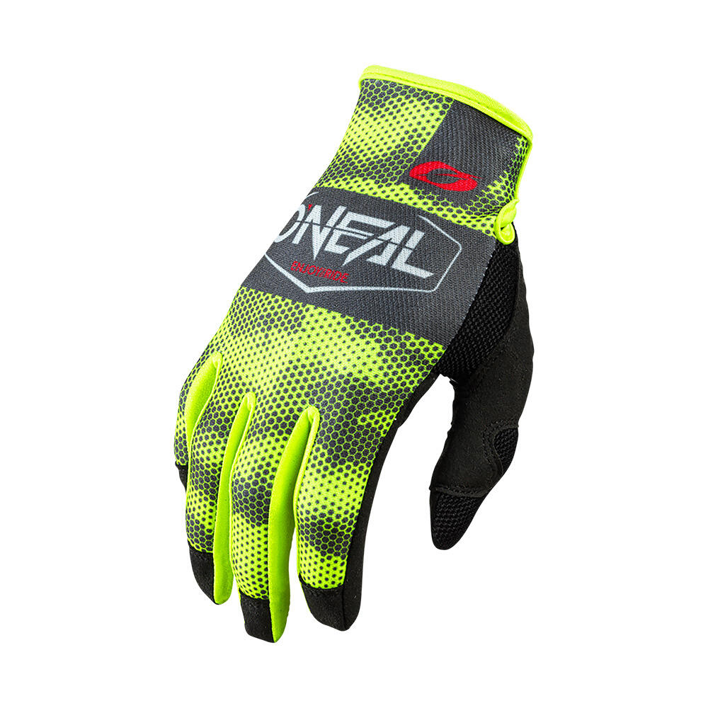 O'Neal Mayhem Covert Long Guantes Gris / Amarillo Fluo 3/3