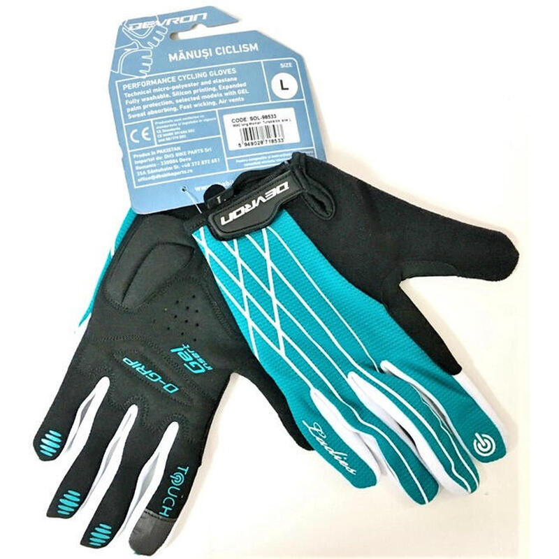 Manusi Ciclism Devron 9582 Ladies Touch D-Grip - Turcoaz