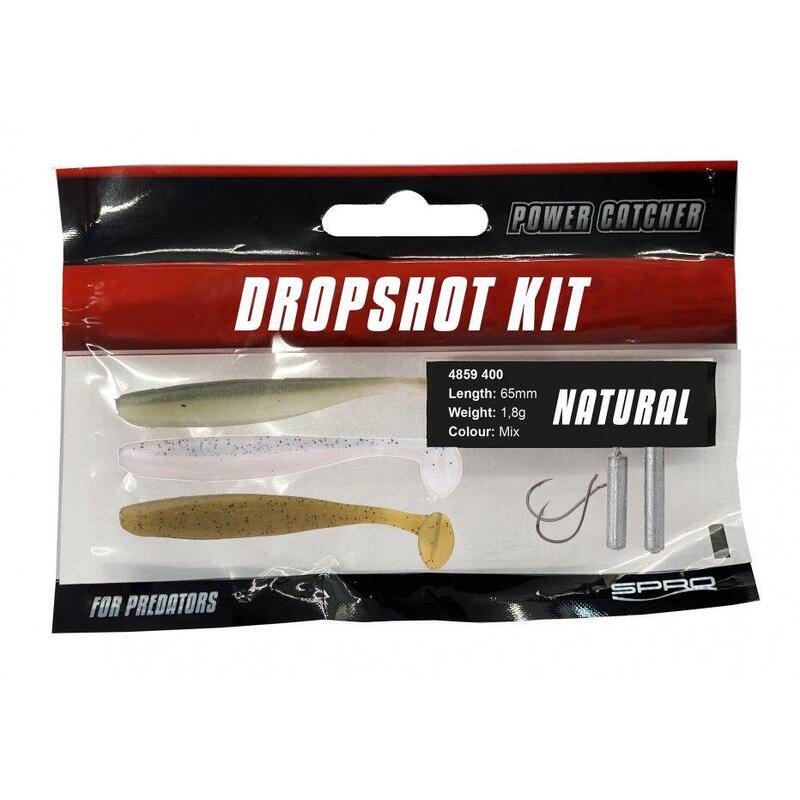 Kit Leurres souples Spro PowerCatcher Dropshot (Natural)