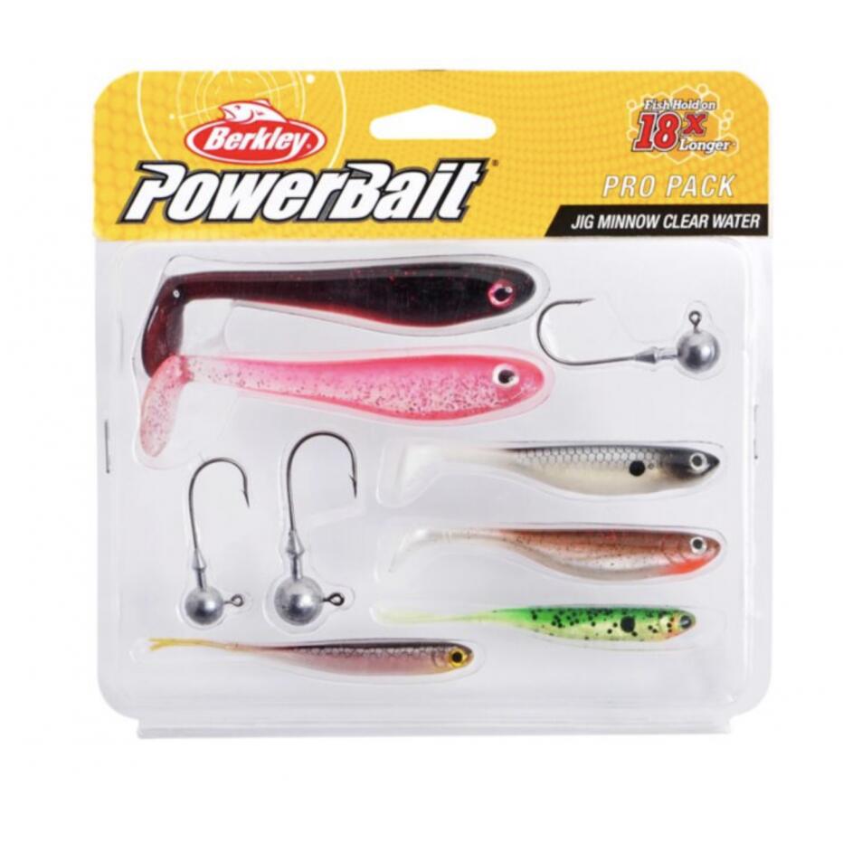 Berkley - Kit Leurres Souples Berkley Pro Pack Jig Minnow Clear Water - Leurre Souple - Multicolore - Taille Unique - Decathlon