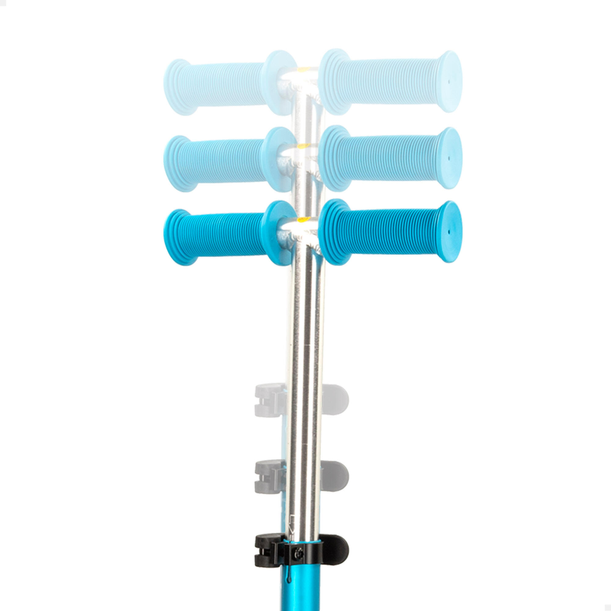 Scooter à 3 roues bleu avec guidon amovible EEZI 3/5