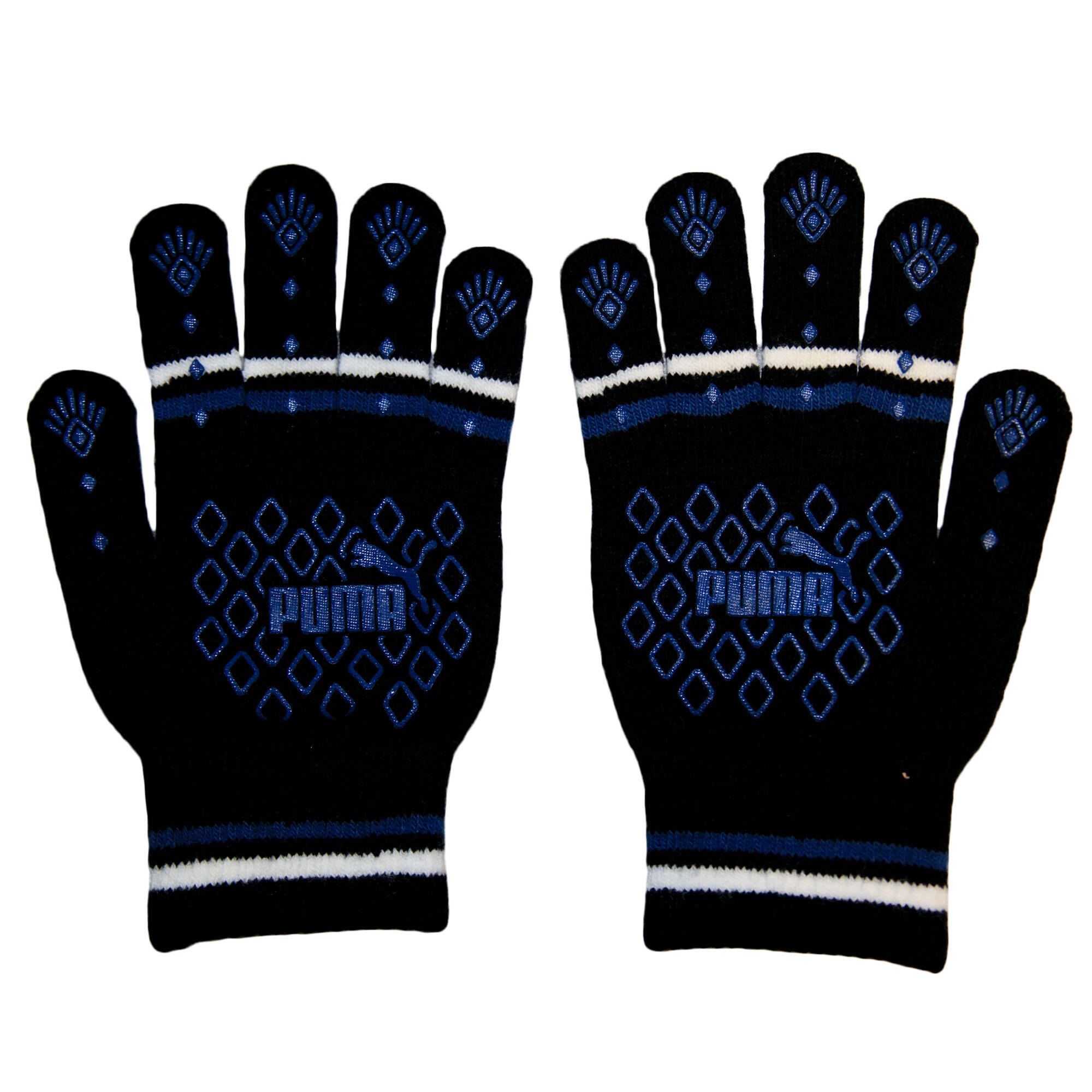 Womens/Ladies Diamond Gloves (Black) 2/3