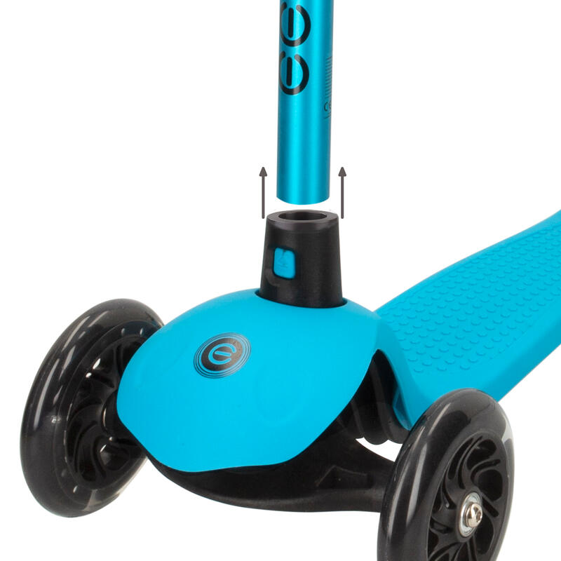 Patinete 3 Ruedas Azul con Luces LED